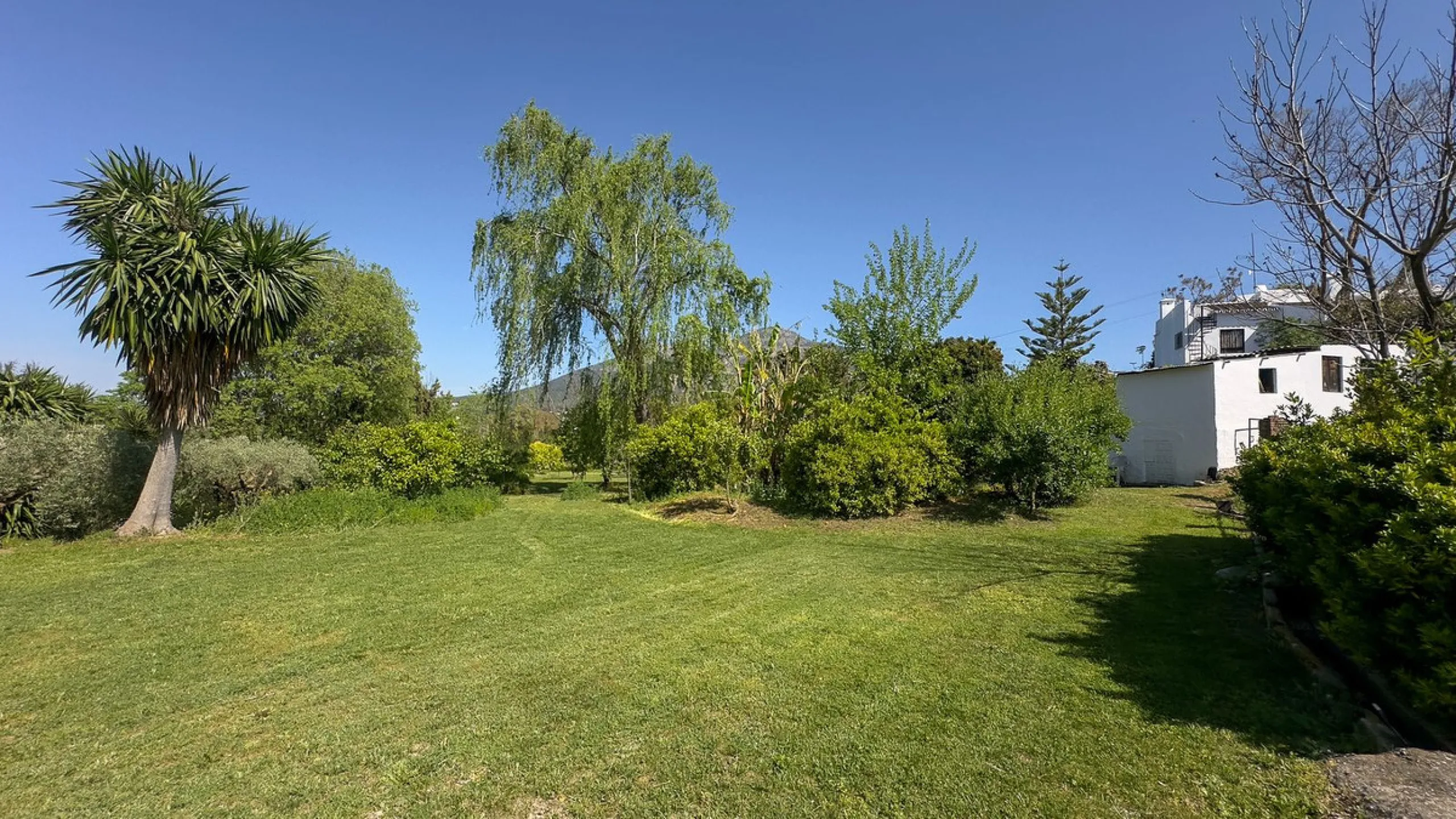 This hidden gem is nestled in a green oasis of nearly 4000m2, located 5 km from the lively village of Alhaurin el Grande, 20 km from the beaches of La Cala de Mijas, and 30 km from Malaga airport. Behind the walls of this historic estate lies a verdant wo