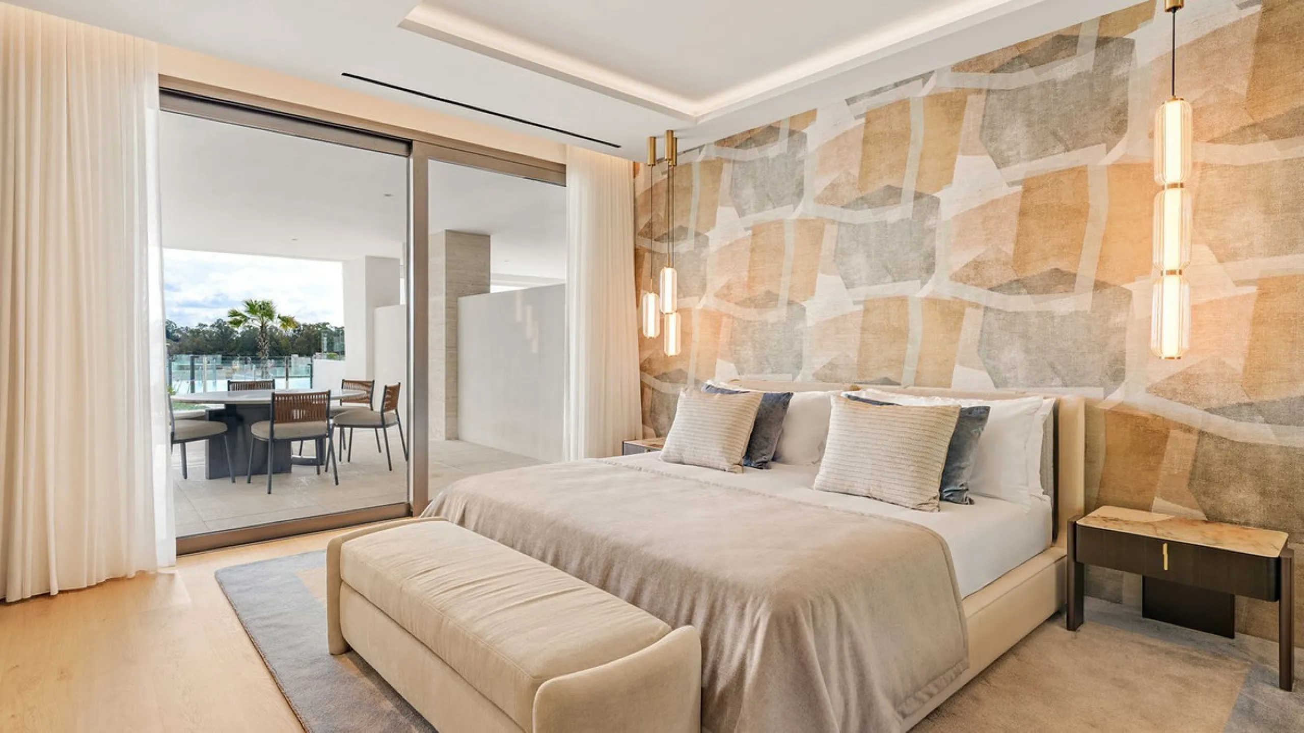 We are pleased to introduce this luxurious ground floor duplex apartment with stunning sea and mountain views in the prestigious EPIC Marbella complex, Phase 2.