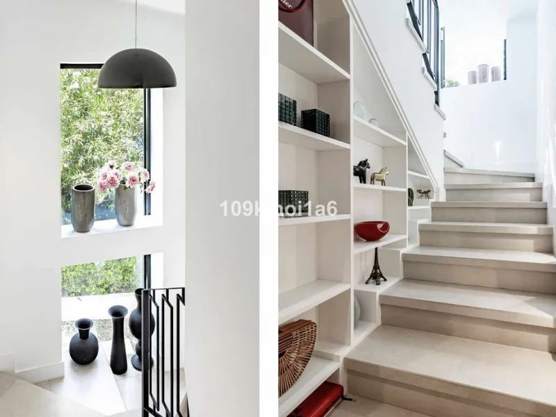 This elegant south east-facing villa is set within a quiet cul-de-sac in Las Brisas, Nueva Andalucía, offering privacy, mature gardens, and open views enhanced by abundant natural light throughout the day. The property blends the charm of a timeless Andal