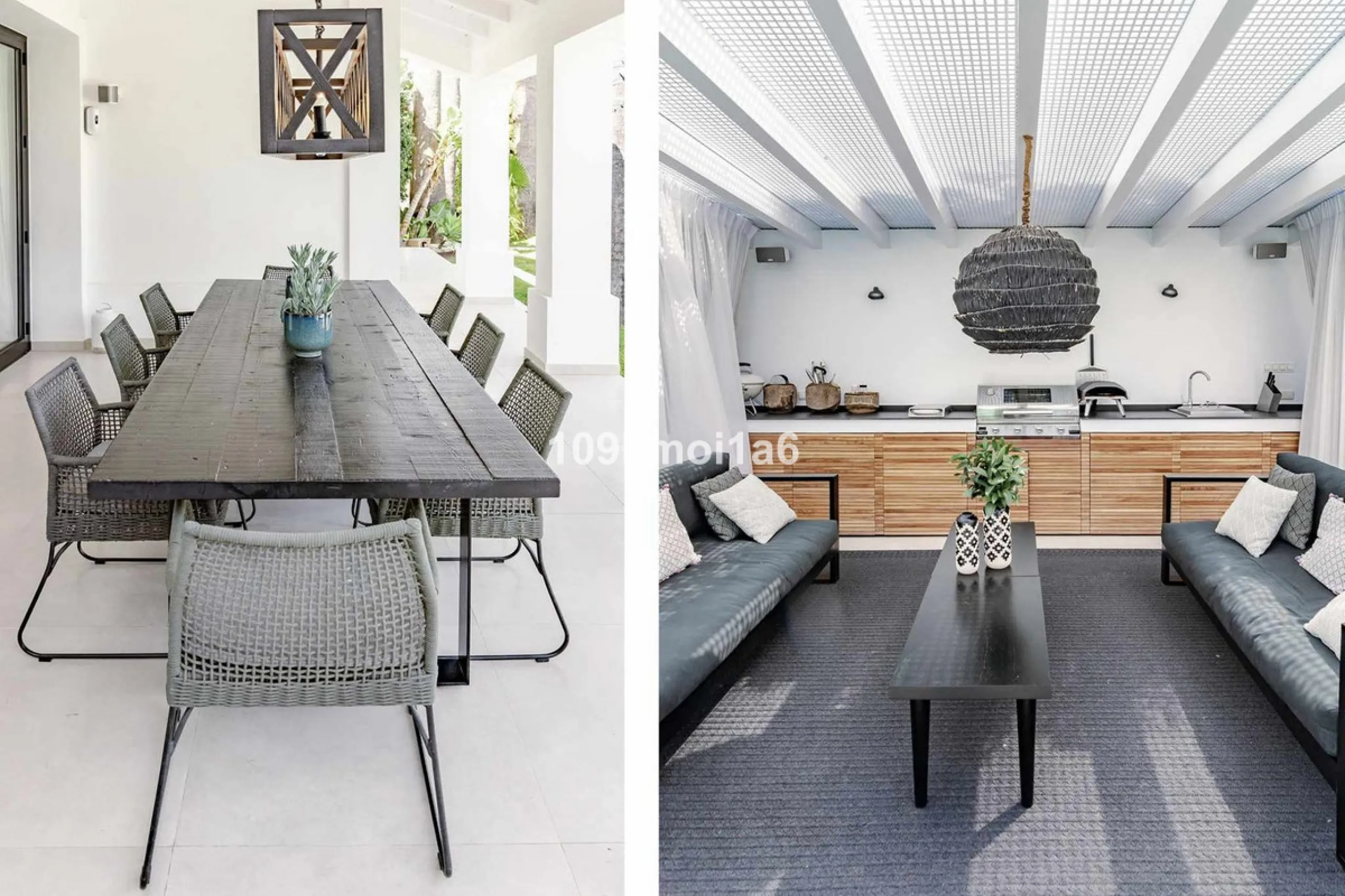 This elegant south east-facing villa is set within a quiet cul-de-sac in Las Brisas, Nueva Andalucía, offering privacy, mature gardens, and open views enhanced by abundant natural light throughout the day. The property blends the charm of a timeless Andal