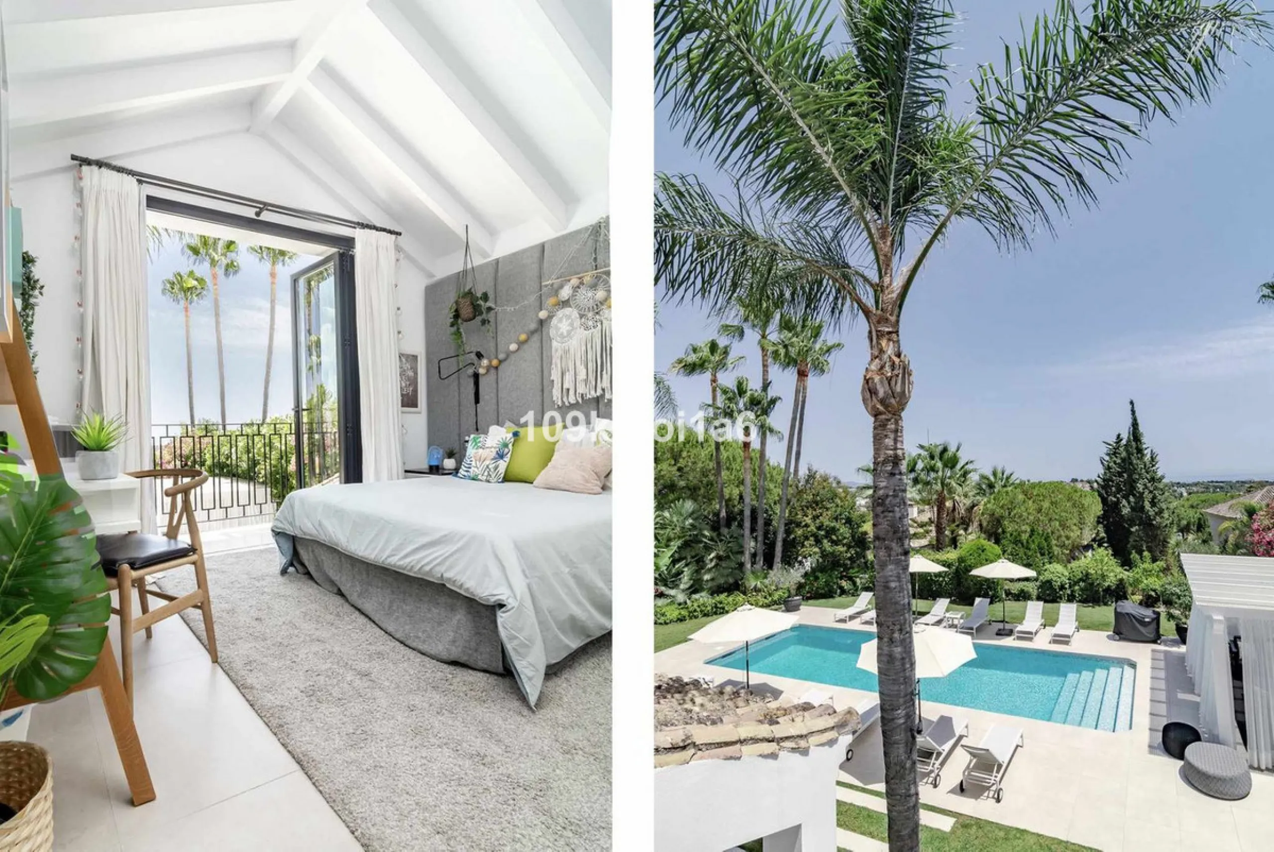 This elegant south east-facing villa is set within a quiet cul-de-sac in Las Brisas, Nueva Andalucía, offering privacy, mature gardens, and open views enhanced by abundant natural light throughout the day. The property blends the charm of a timeless Andal