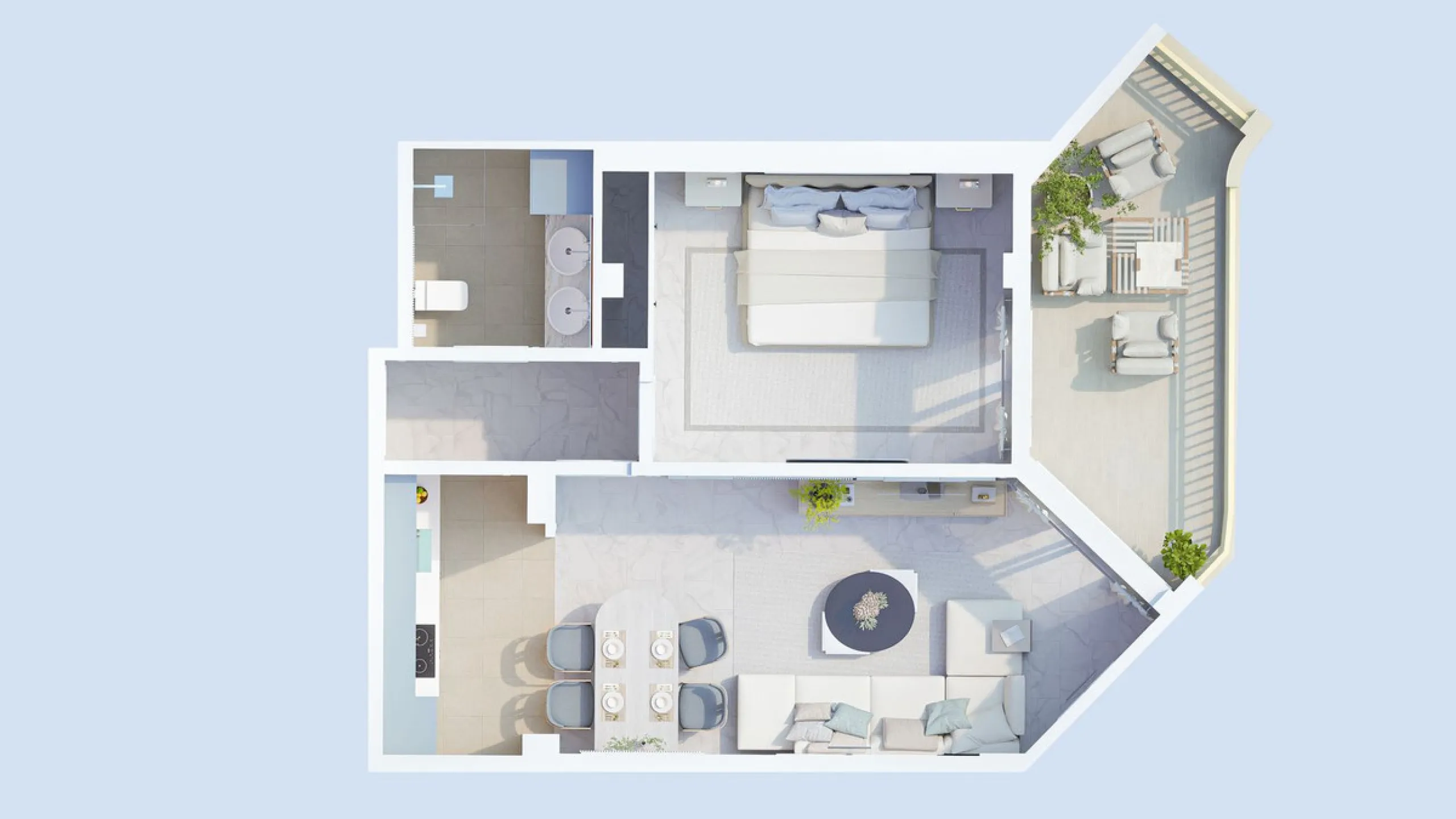 Apartment - Top Floor Apartment в продаже в Fuengirola, Málaga. В доме 1 спален и 1 ванных комнат. Площадь дома 65 м²