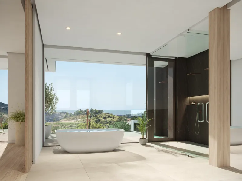 Villa Alegria is a brand-new luxury villa in the prestigious Marbella Club Golf Resort. The home spans 650m² on a4,200m² plot and offers four bedrooms with ensuite bathrooms, each opening onto private terraces with sweeping views of the Mediterranean coas