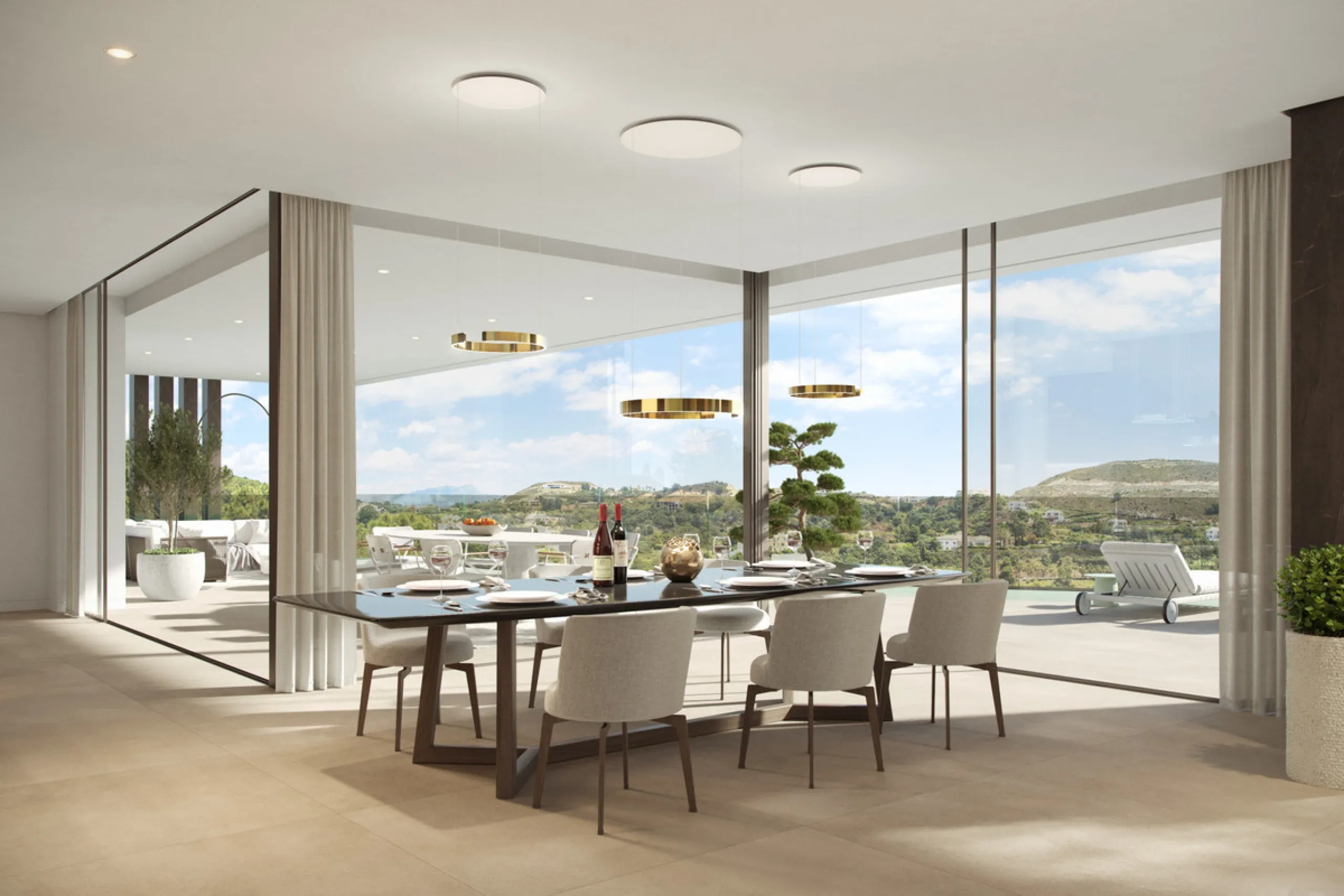 Villa Alegria is a brand-new luxury villa in the prestigious Marbella Club Golf Resort. The home spans 650m² on a4,200m² plot and offers four bedrooms with ensuite bathrooms, each opening onto private terraces with sweeping views of the Mediterranean coas