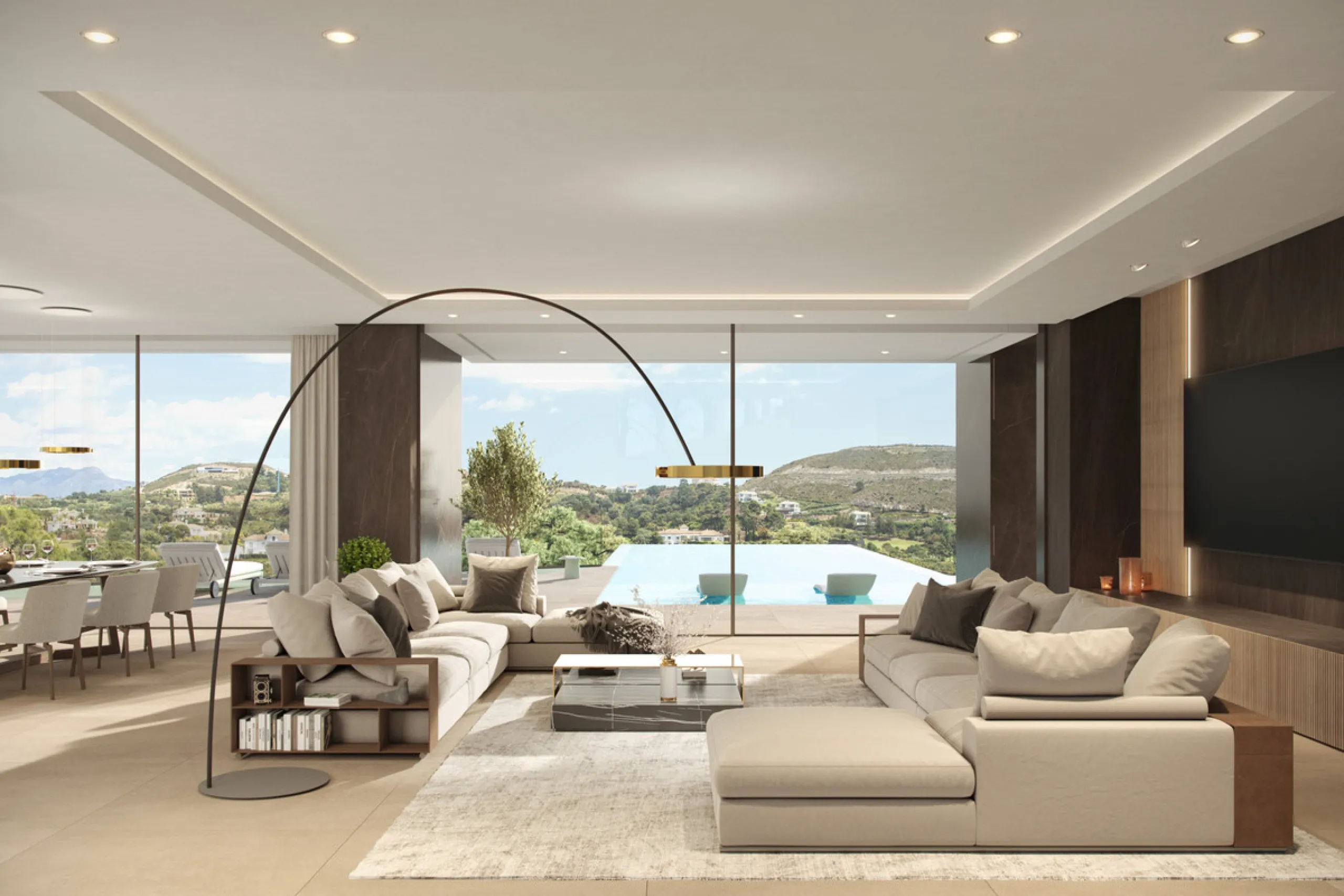 Villa Alegria is a brand-new luxury villa in the prestigious Marbella Club Golf Resort. The home spans 650m² on a4,200m² plot and offers four bedrooms with ensuite bathrooms, each opening onto private terraces with sweeping views of the Mediterranean coas