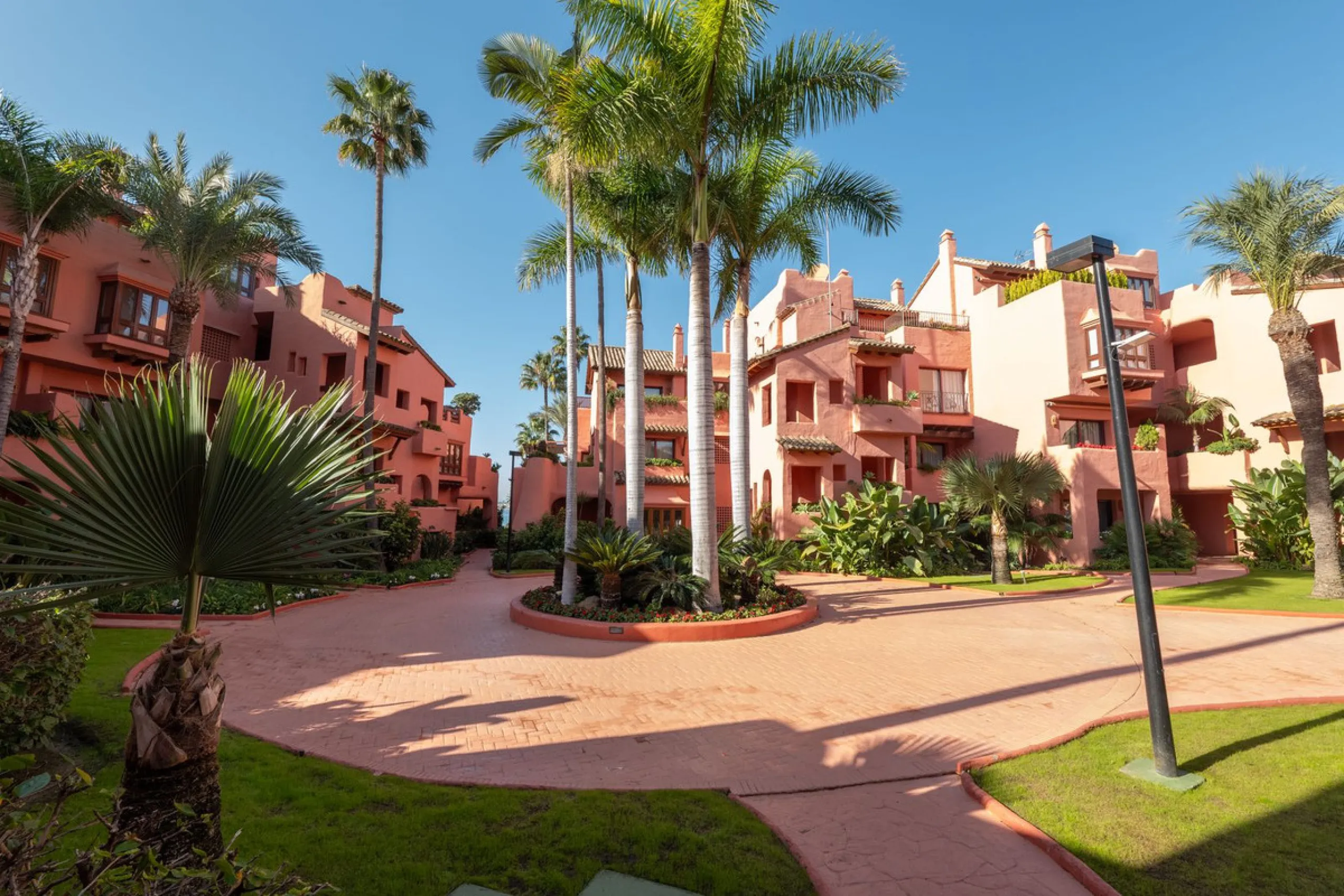 Situated in Cabo Bermejo, an exclusive frontline beach development positioned along the New Golden Mile stretching between San Pedro and Estepona, this recently refurbished ground-floor apartment boasts three bedrooms and two bathrooms, providing a sophis