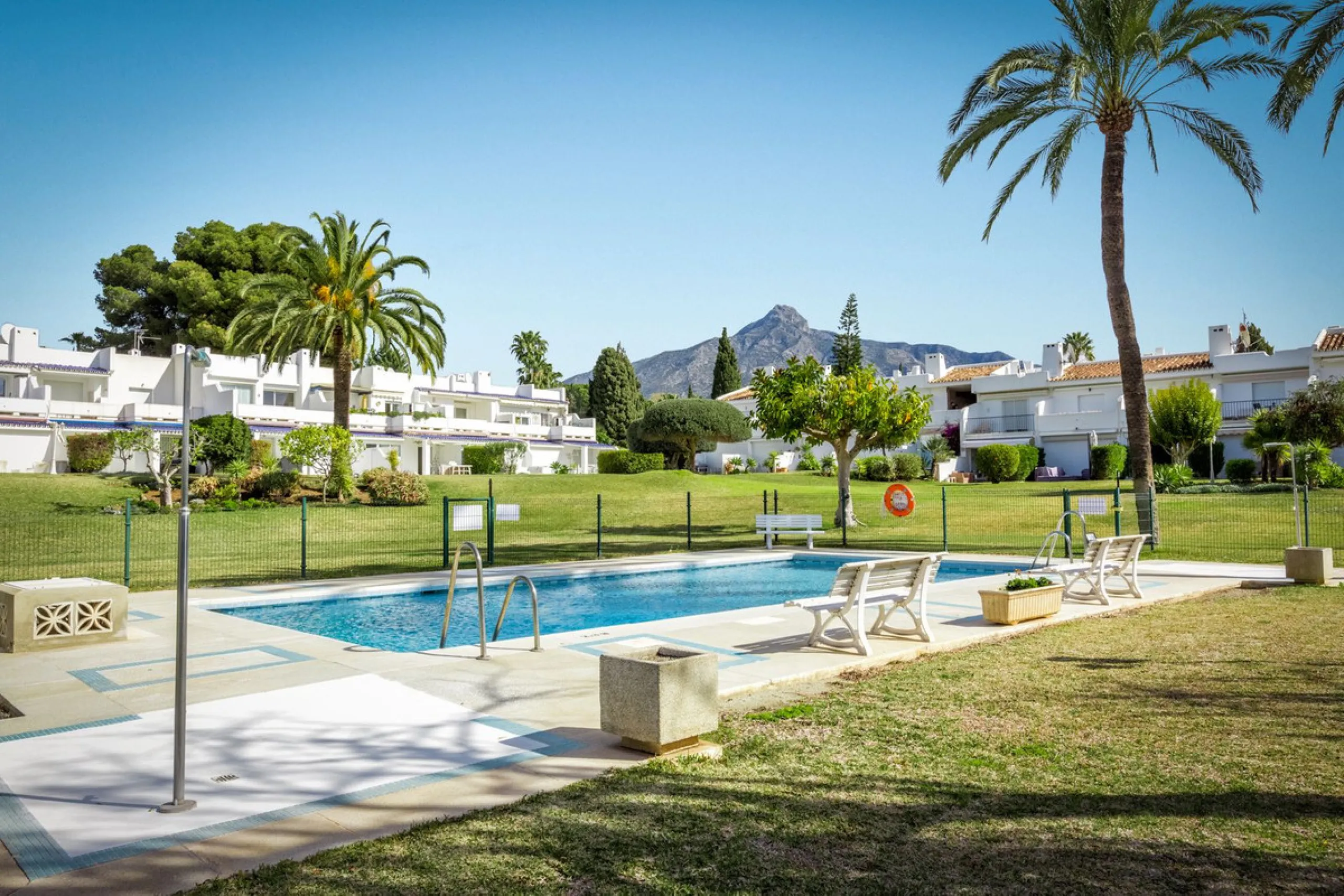 Must see Garden Apartment for Sale in Aloha, Aloha Gardens, Nueva Andalucia, with garden and pool views.