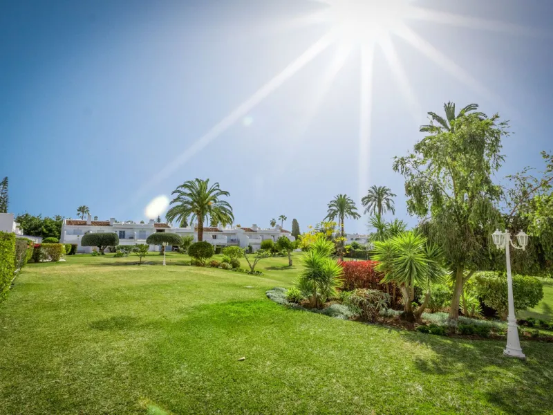 Must see Garden Apartment for Sale in Aloha, Aloha Gardens, Nueva Andalucia, with garden and pool views.