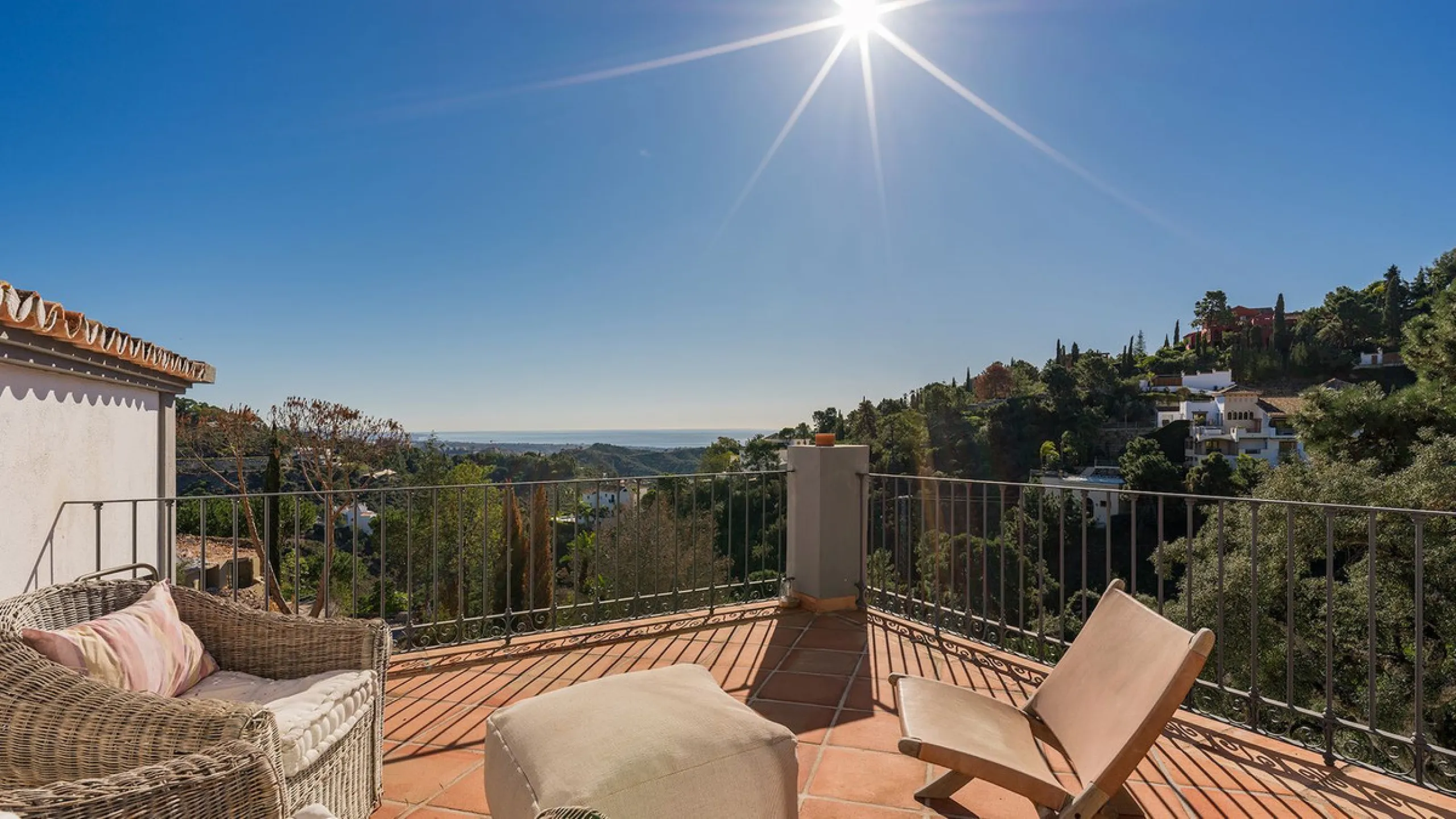Exquisite Andalusian 4 bed luxury villa with lots of personality for sale in El Madroñal, Benahavis