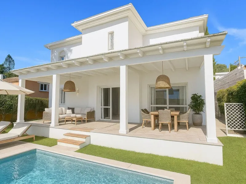 This charming villa, just a few steps from the beach is located in the heart of one of the most sought-after urbanisations of Marbella's Golden Mile. In the past, The owners have enjoyed family life in this house all year round and therefore it was condit