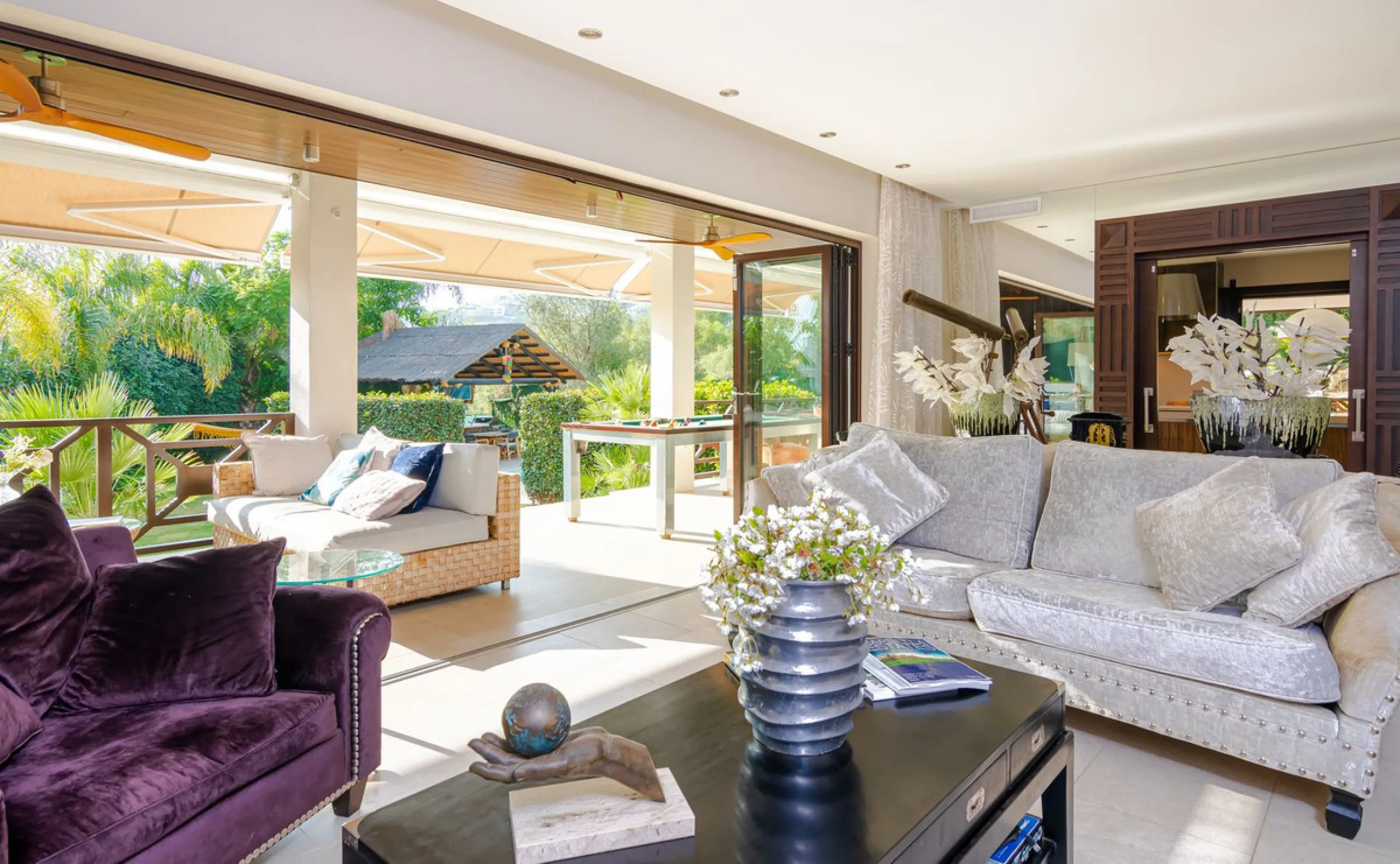 Charming detached villa located in Nueva Andalucia. Situated on a secluded private street with a secure barrier, residents enjoy peace of mind and privacy in this gated community.