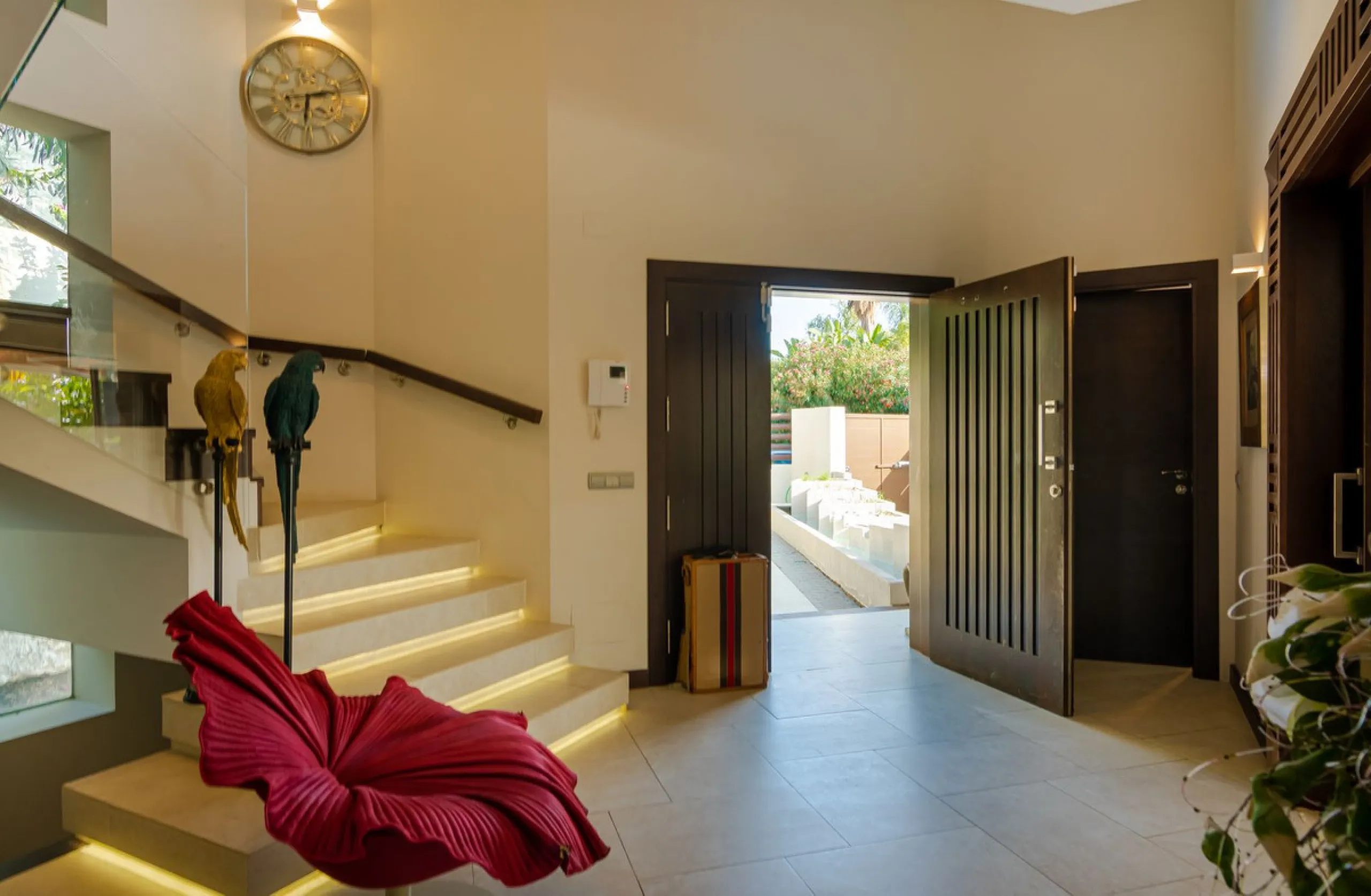 Charming detached villa located in Nueva Andalucia. Situated on a secluded private street with a secure barrier, residents enjoy peace of mind and privacy in this gated community.