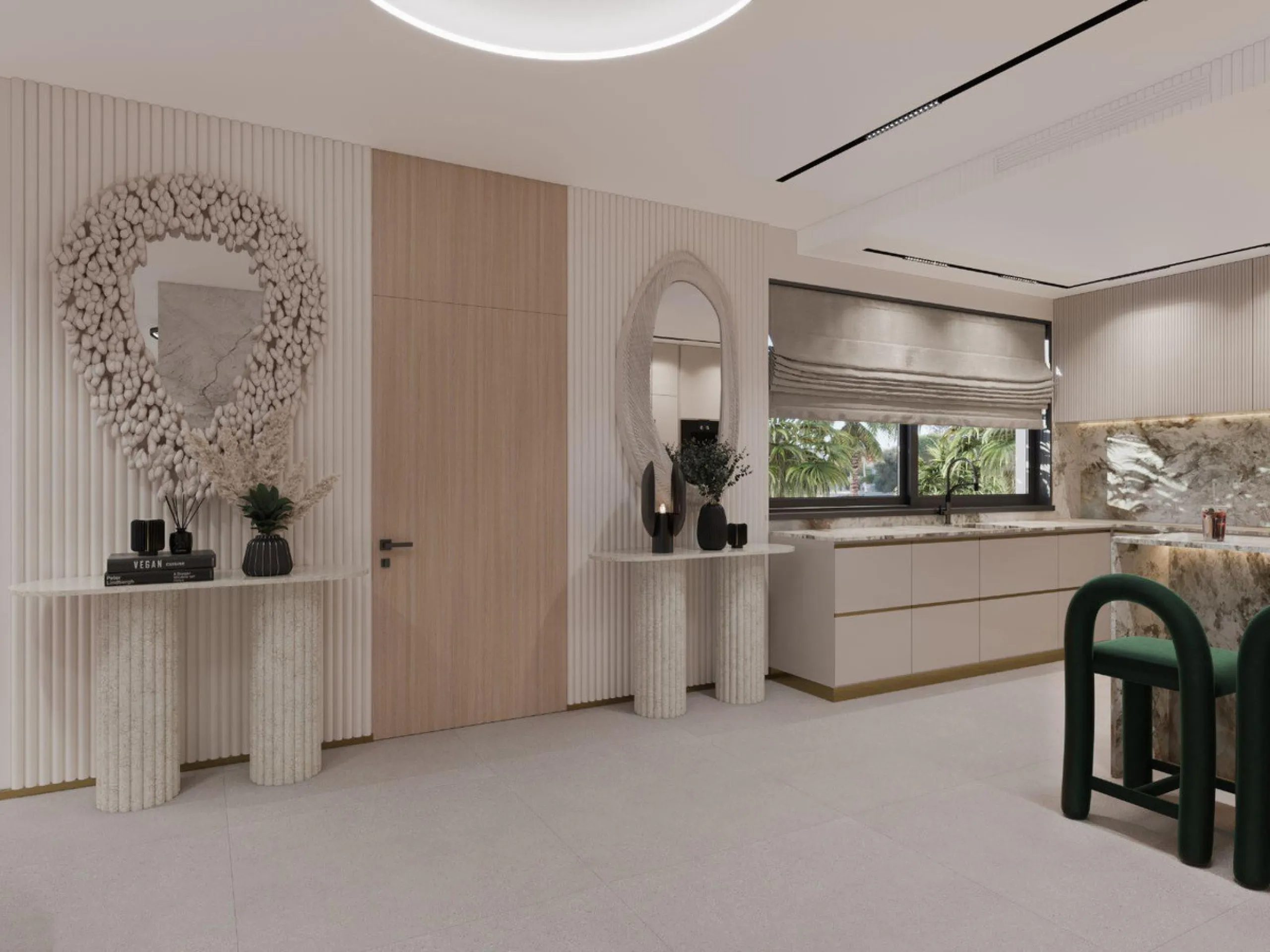 Located in a beautiful corner of the exclusive Elviria. This elegant villa has aesthetic perfection and the technological avant-garde join in an exquisite architectural work.