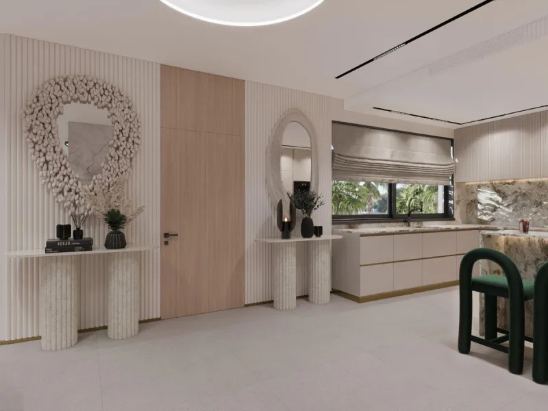 Located in a beautiful corner of the exclusive Elviria. This elegant villa has aesthetic perfection and the technological avant-garde join in an exquisite architectural work.