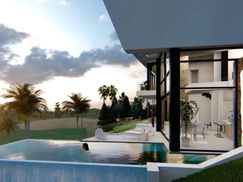 House - Detached Villa в продаже в Estepona, Málaga. В доме 3 спален и 2 ванных комнат. Площадь дома 420 м². Площадь участка 560 м²