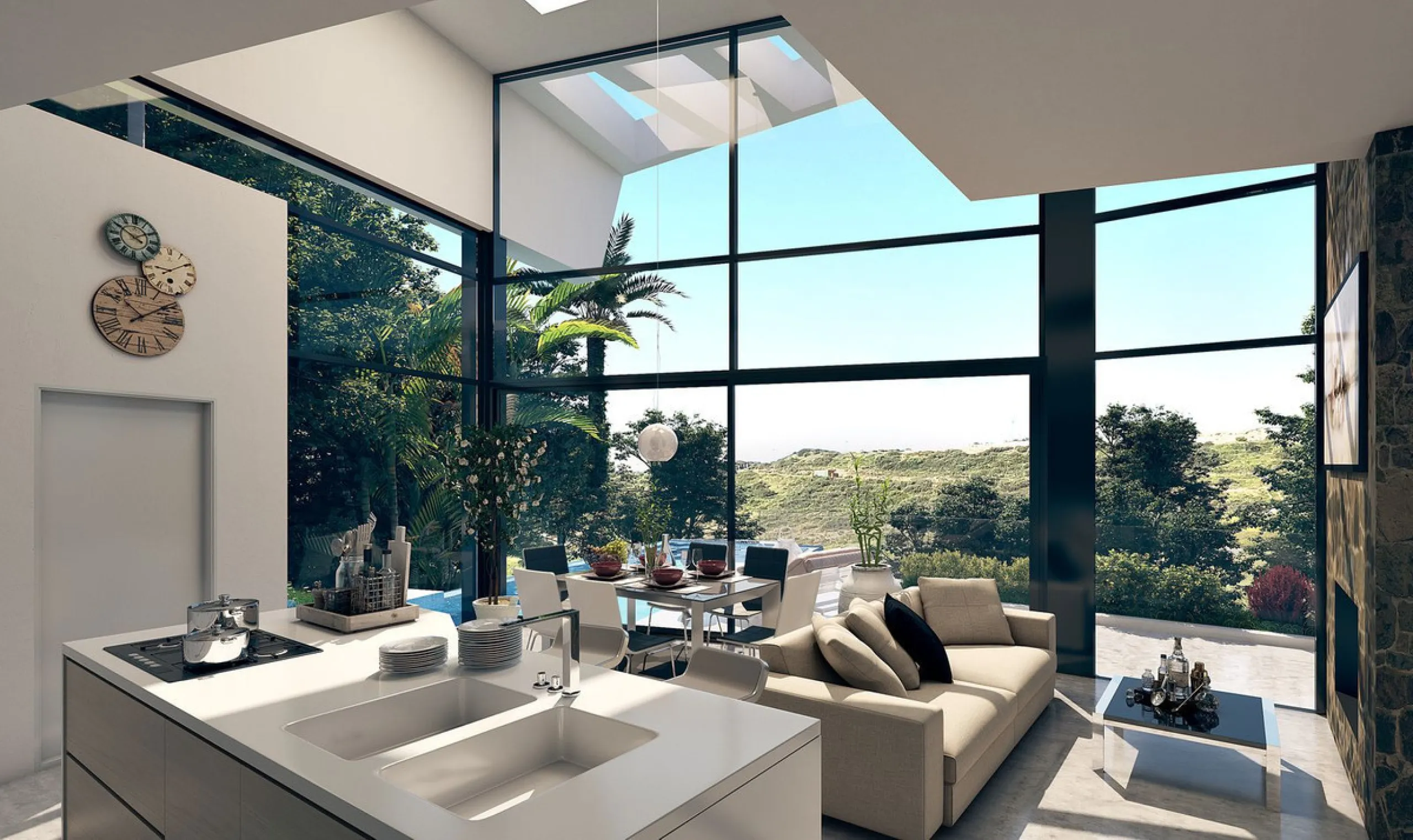 House - Detached Villa в продаже в Estepona, Málaga. В доме 3 спален и 2 ванных комнат. Площадь дома 420 м². Площадь участка 560 м²