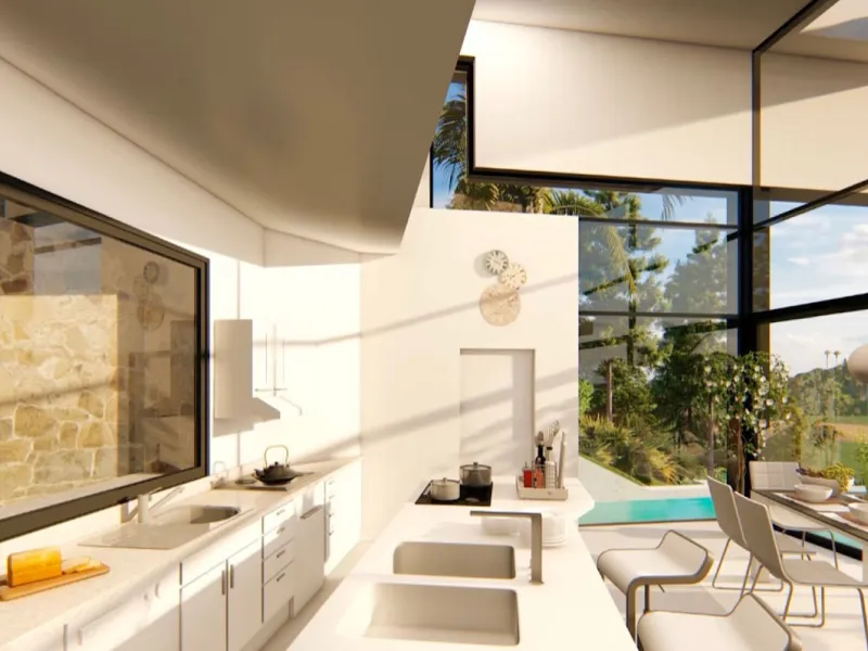 House - Detached Villa в продаже в Estepona, Málaga. В доме 3 спален и 2 ванных комнат. Площадь дома 420 м². Площадь участка 560 м²