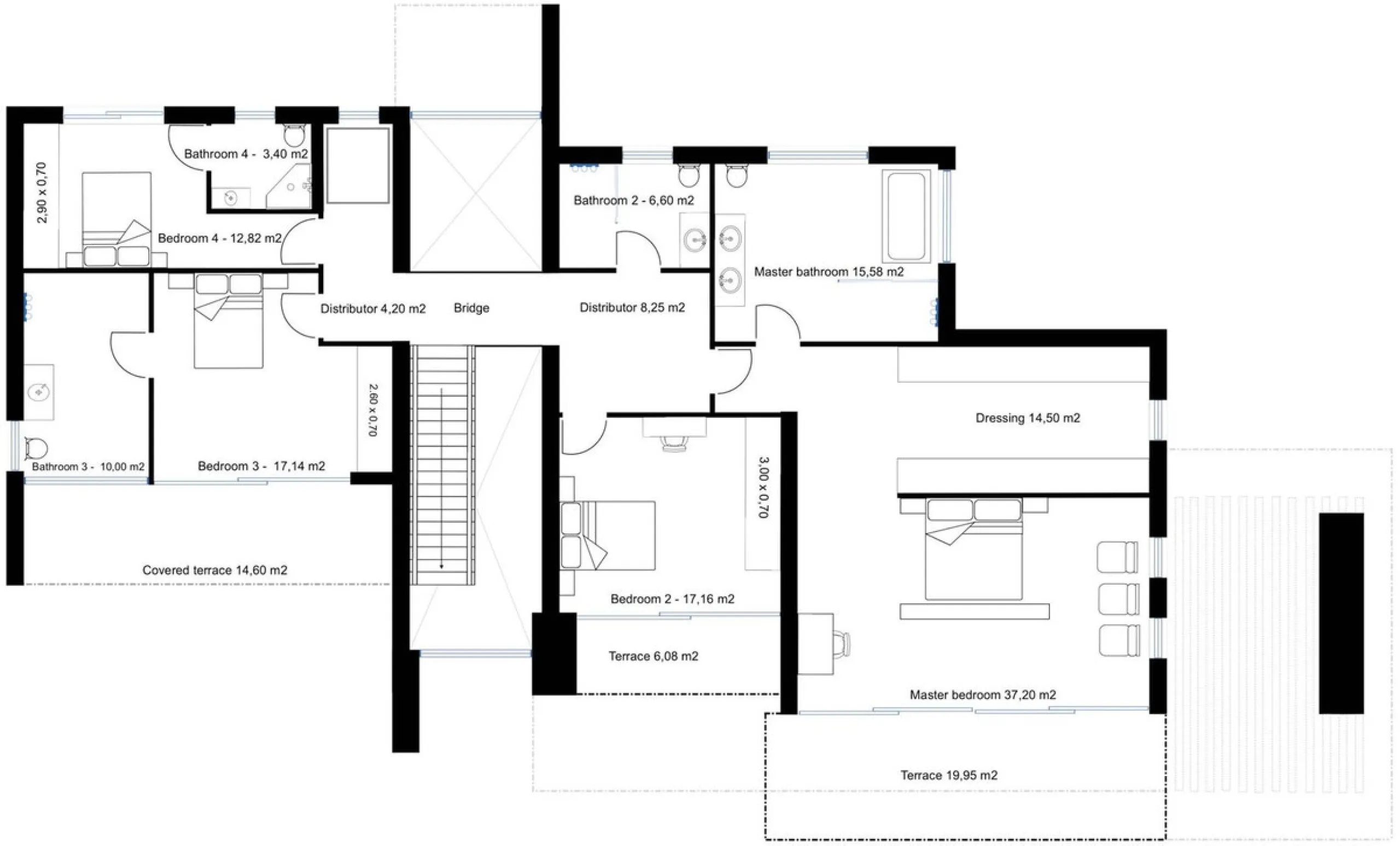 OFF-PLAN ECOLOGICAL CONTEMPORARY VILLA - KEY-IN-HAND in Monte Mayor with views over the green valley, this property has it all, this will be a true jewel for those who love space, luxury, and quality!