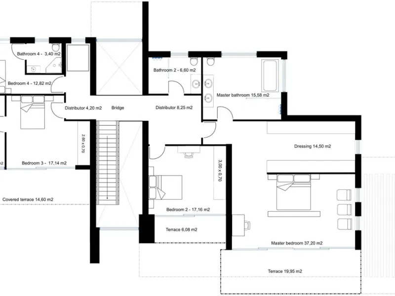 OFF-PLAN ECOLOGICAL CONTEMPORARY VILLA - KEY-IN-HAND in Monte Mayor with views over the green valley, this property has it all, this will be a true jewel for those who love space, luxury, and quality!