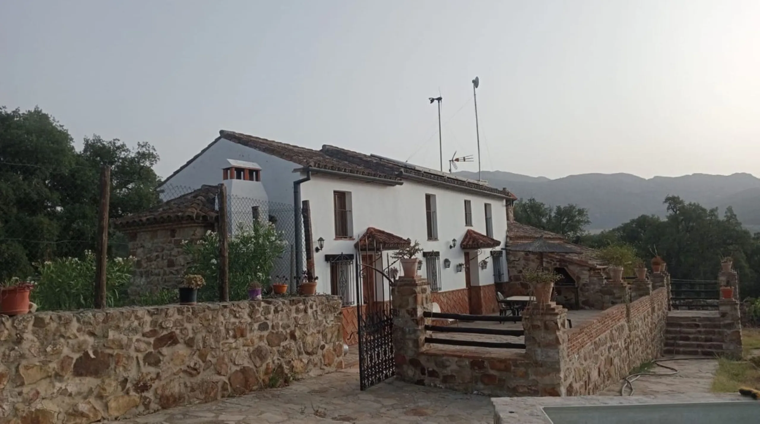 Rustic finca on a remote location. Ideal for nature lovers, family and a very peaceful location with modern comfort. The house is self-sustainable: Solar panels + wind-mill +battery for electricity. Own well for water. Wireless internet connection..