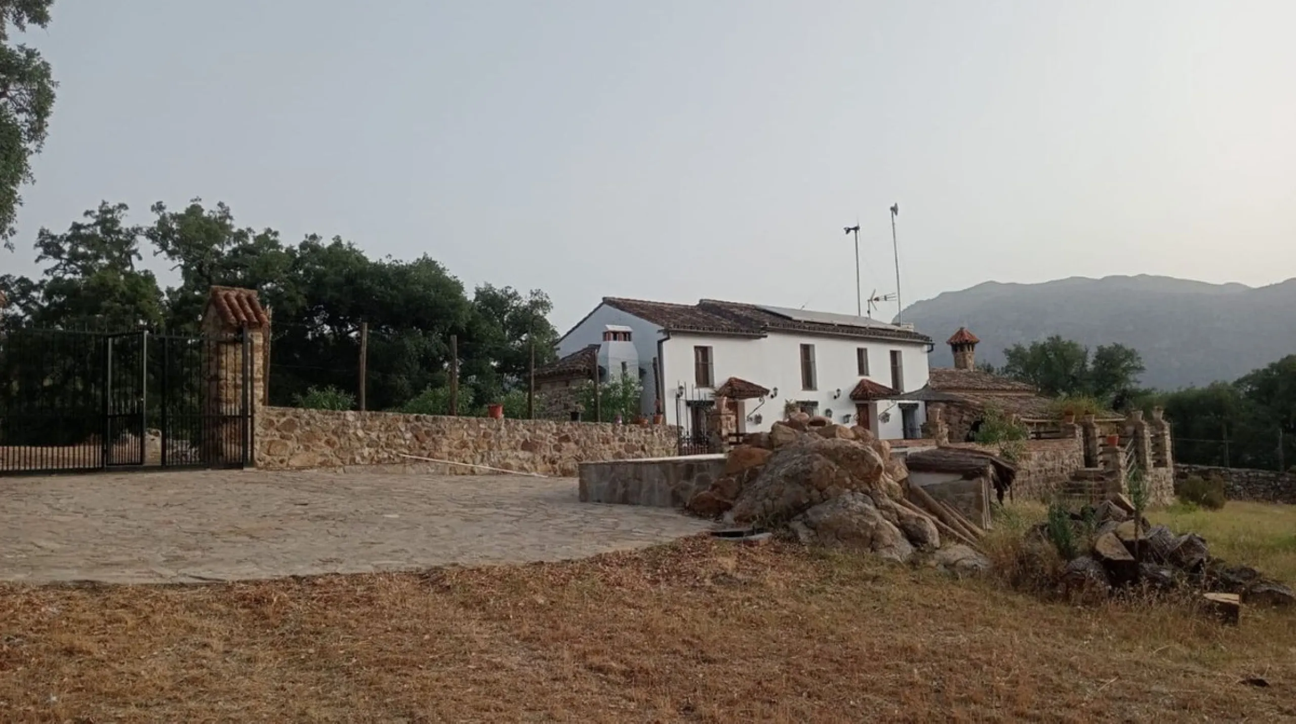 Rustic finca on a remote location. Ideal for nature lovers, family and a very peaceful location with modern comfort. The house is self-sustainable: Solar panels + wind-mill +battery for electricity. Own well for water. Wireless internet connection..