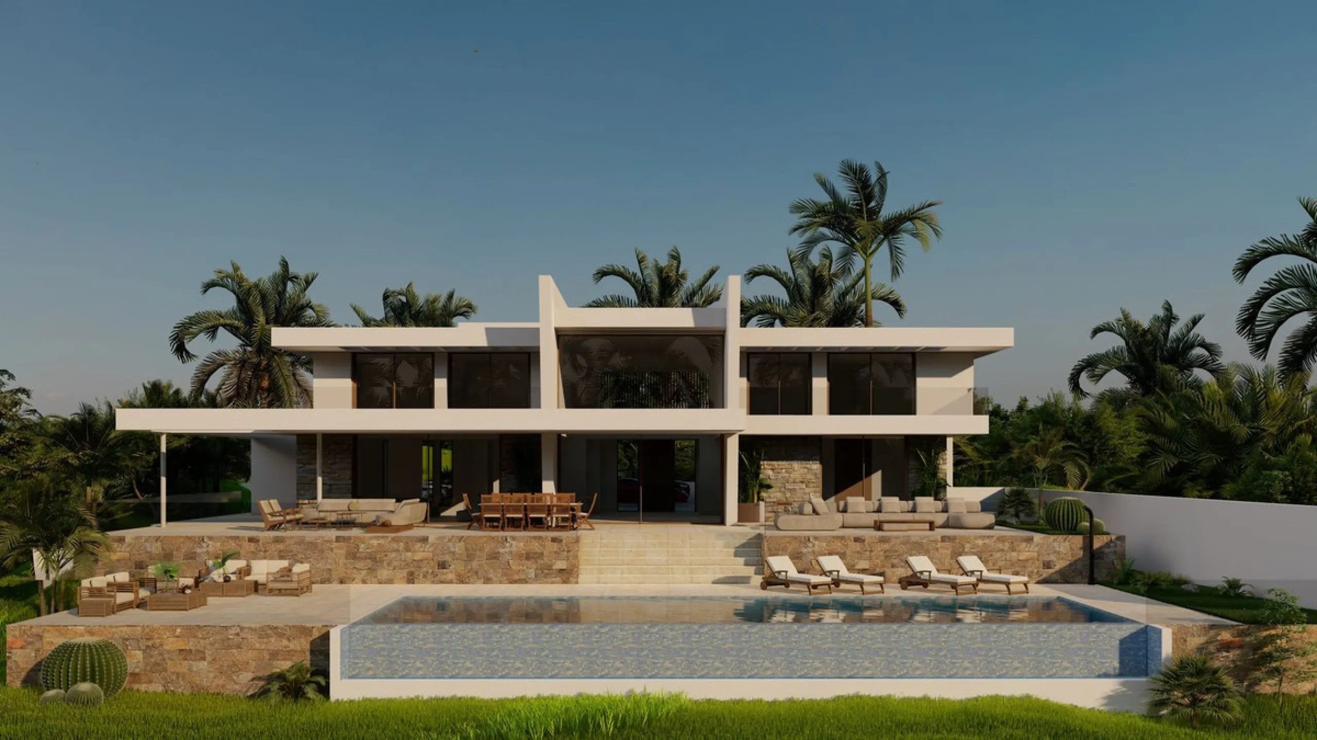This beautiful contemporary ecological villa is an off plan in the beautiful area of Marbella Club Golf with stunning open golf views and mountain views and shall be finished with the highest specifications possible on 3 floors.