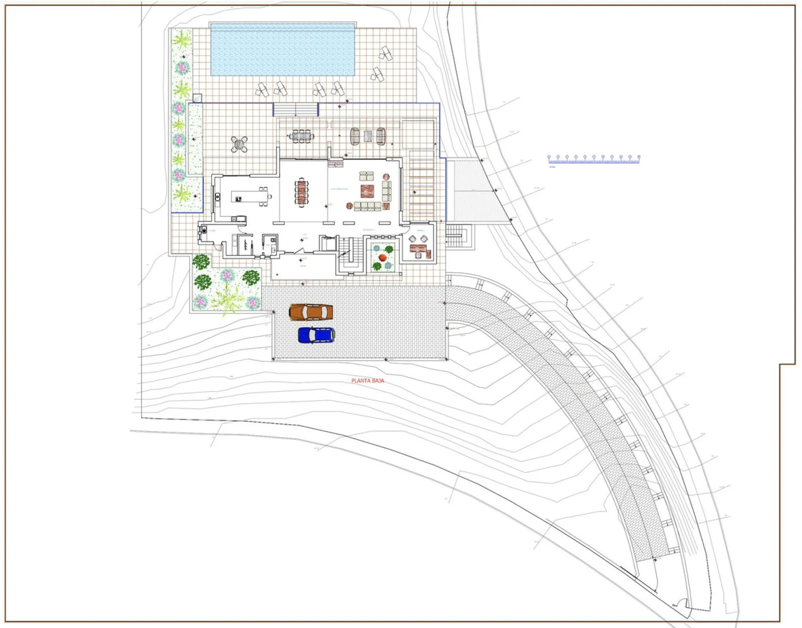 This beautiful contemporary ecological villa is an off plan in the beautiful area of Marbella Club Golf with stunning open golf views and mountain views and shall be finished with the highest specifications possible on 3 floors.