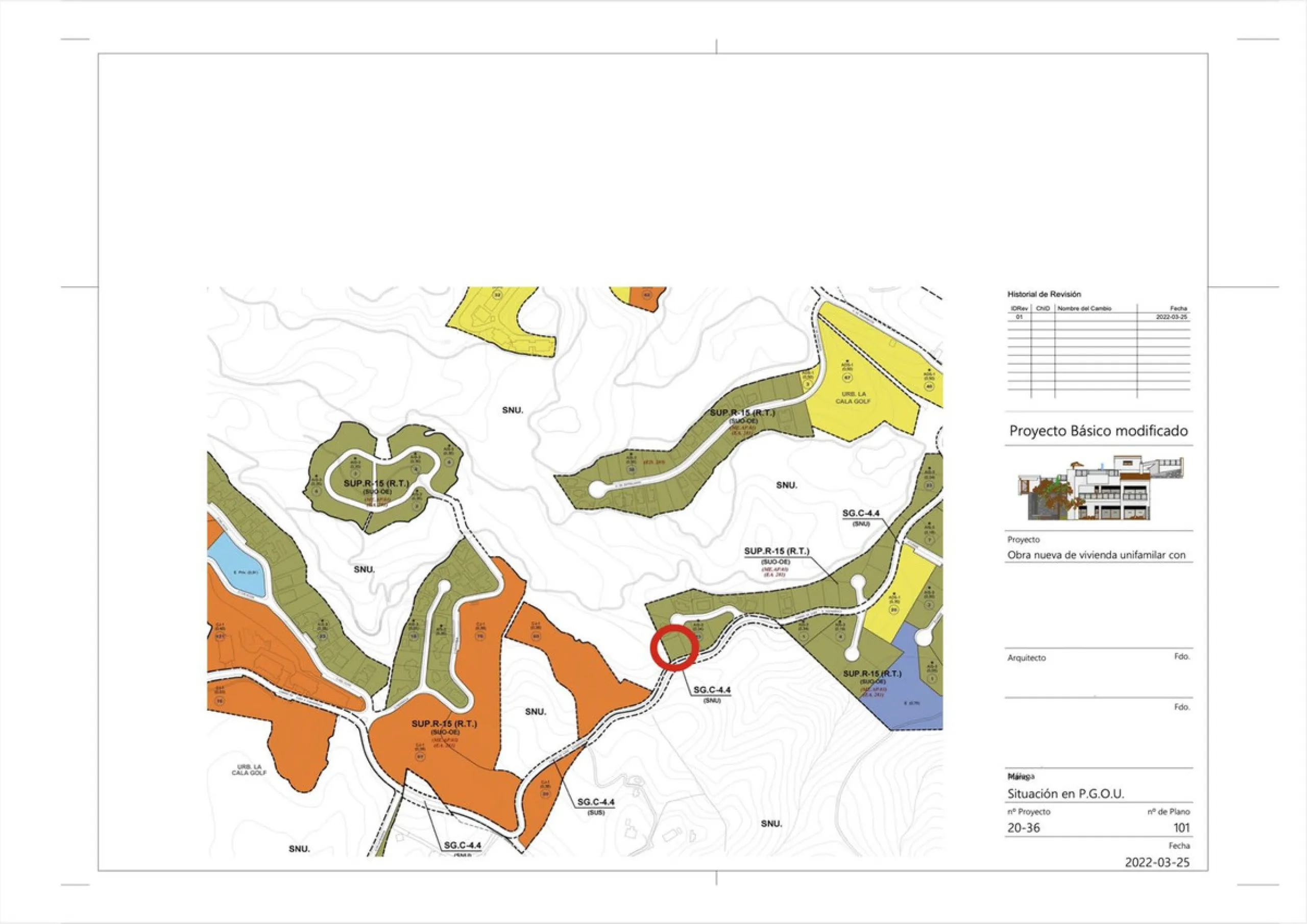 Project and licenses approved so construction can start as soon as the client wants. Off-plan luxury villa, 1st line golf in La Cala Golf consisting of 2 floors and a huge solarium with terrace and pool. This property will have 5 bedrooms, a studio/bedroo