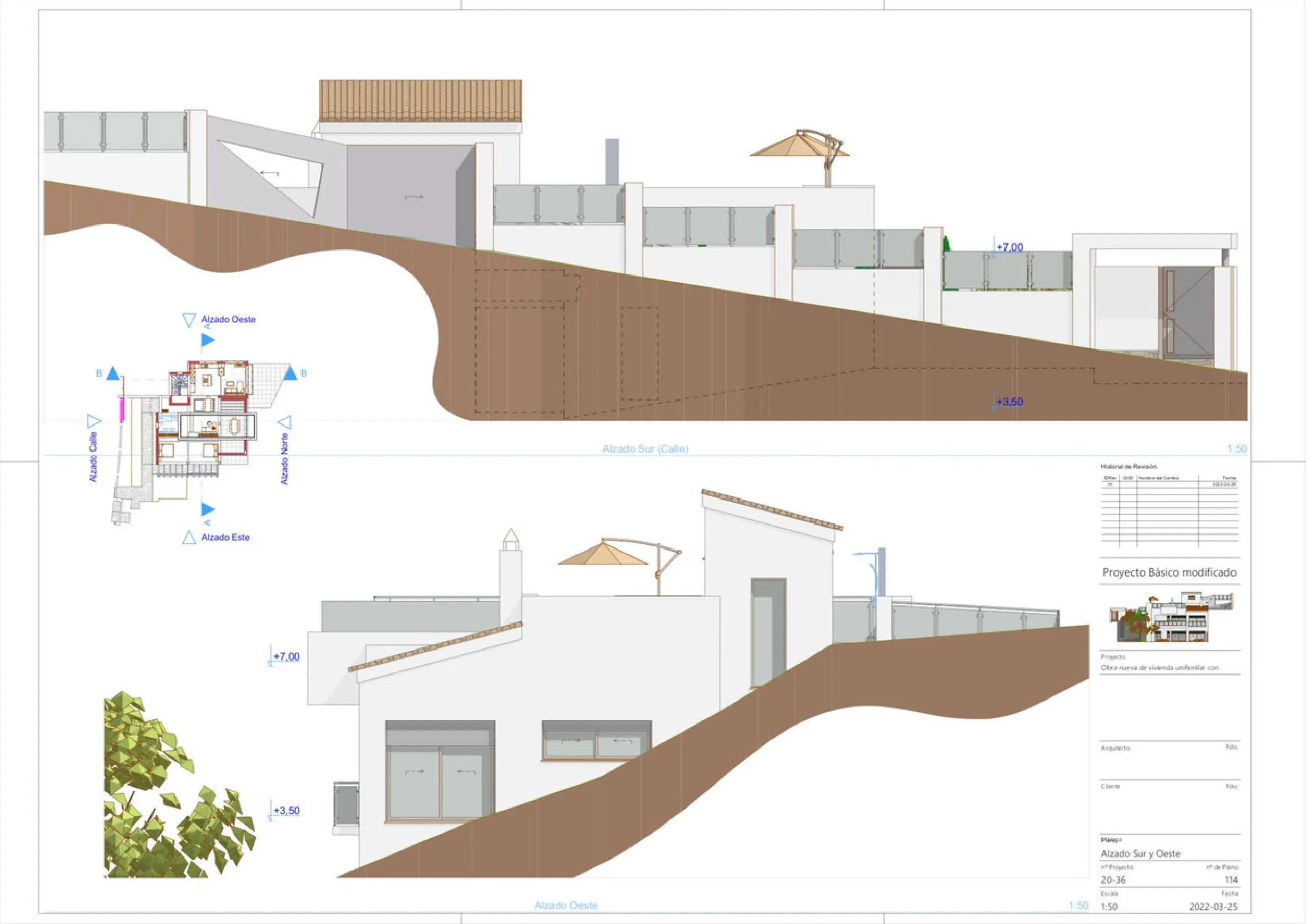Project and licenses approved so construction can start as soon as the client wants. Off-plan luxury villa, 1st line golf in La Cala Golf consisting of 2 floors and a huge solarium with terrace and pool. This property will have 5 bedrooms, a studio/bedroo