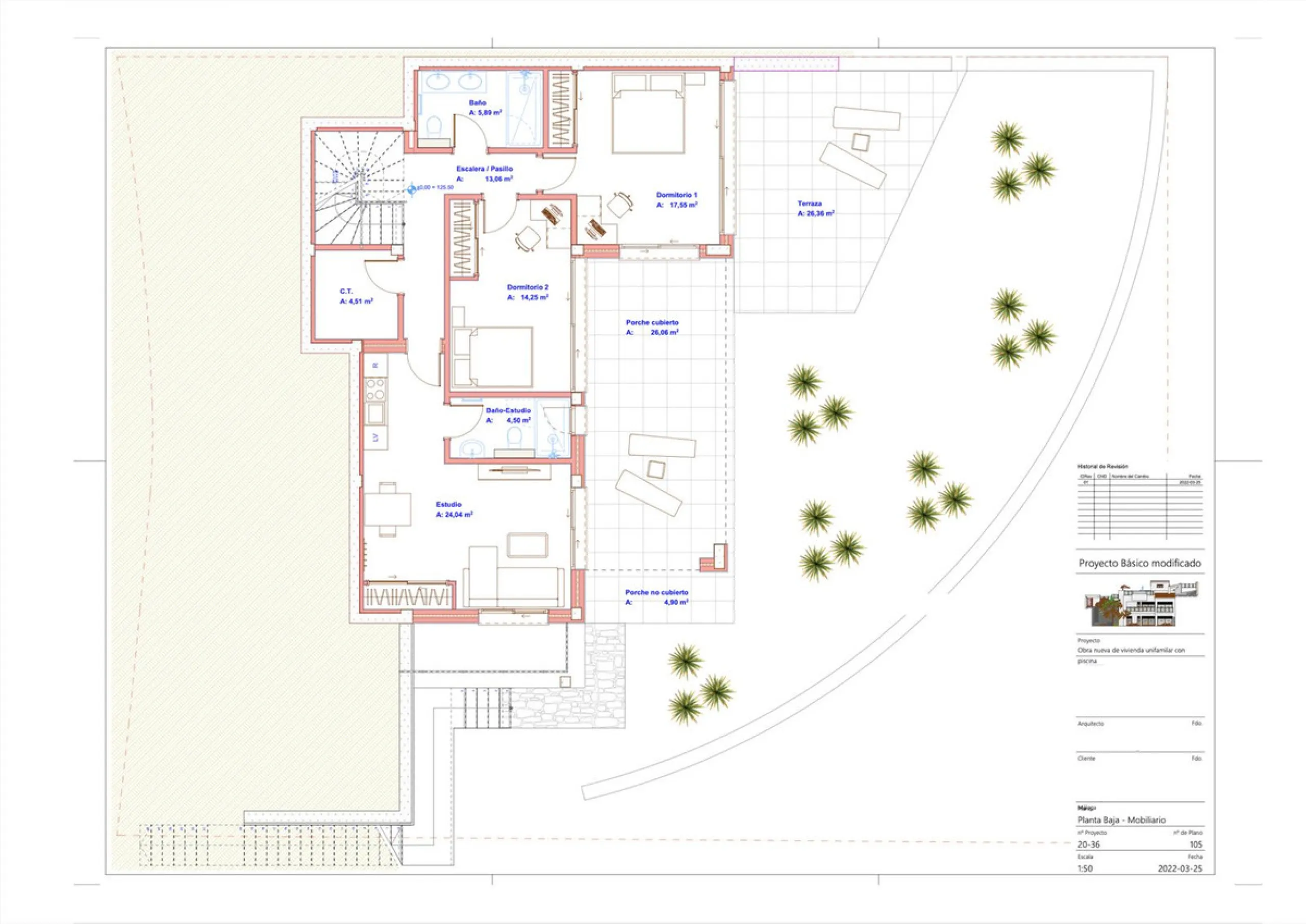 Project and licenses approved so construction can start as soon as the client wants. Off-plan luxury villa, 1st line golf in La Cala Golf consisting of 2 floors and a huge solarium with terrace and pool. This property will have 5 bedrooms, a studio/bedroo