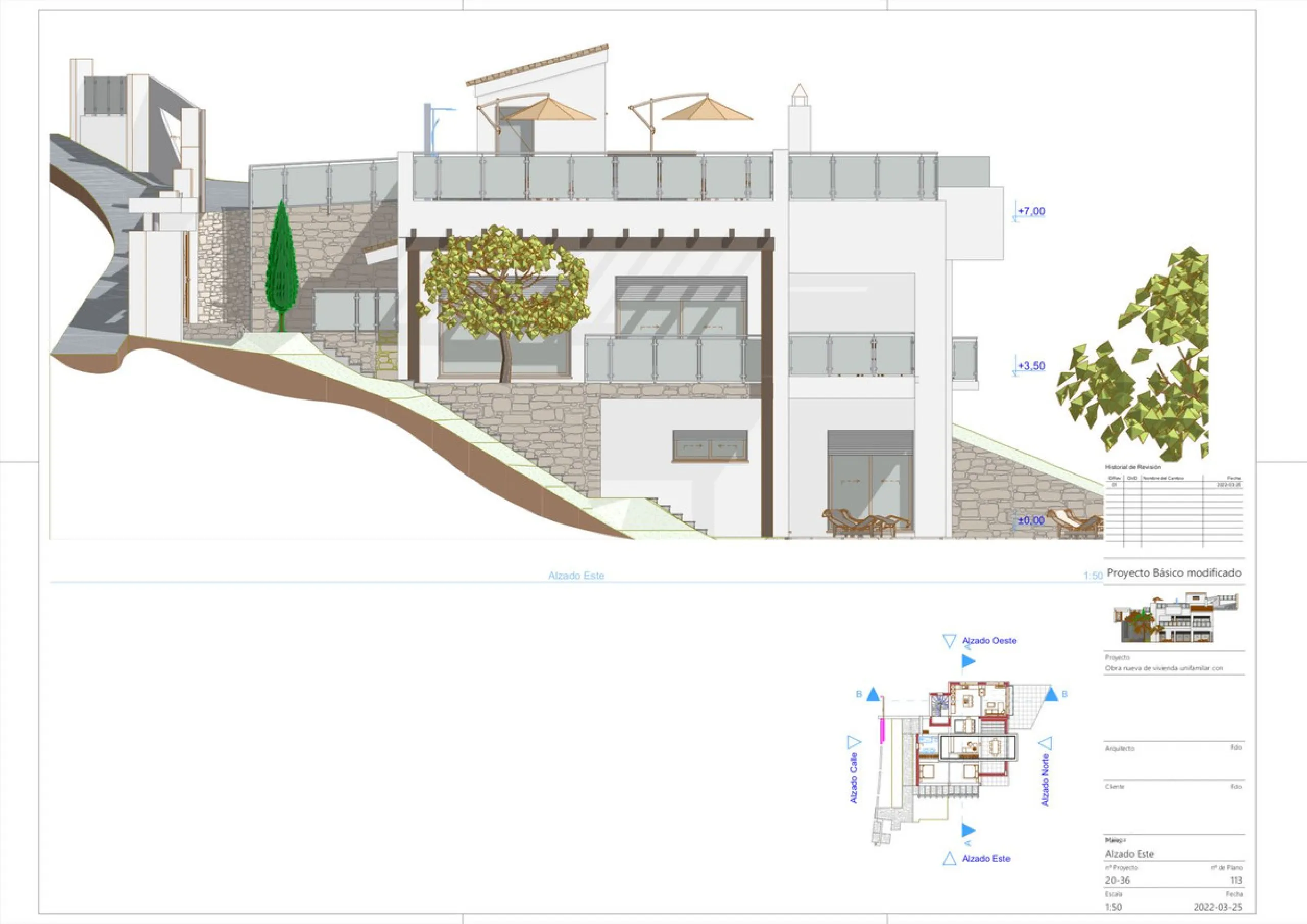 Project and licenses approved so construction can start as soon as the client wants. Off-plan luxury villa, 1st line golf in La Cala Golf consisting of 2 floors and a huge solarium with terrace and pool. This property will have 5 bedrooms, a studio/bedroo