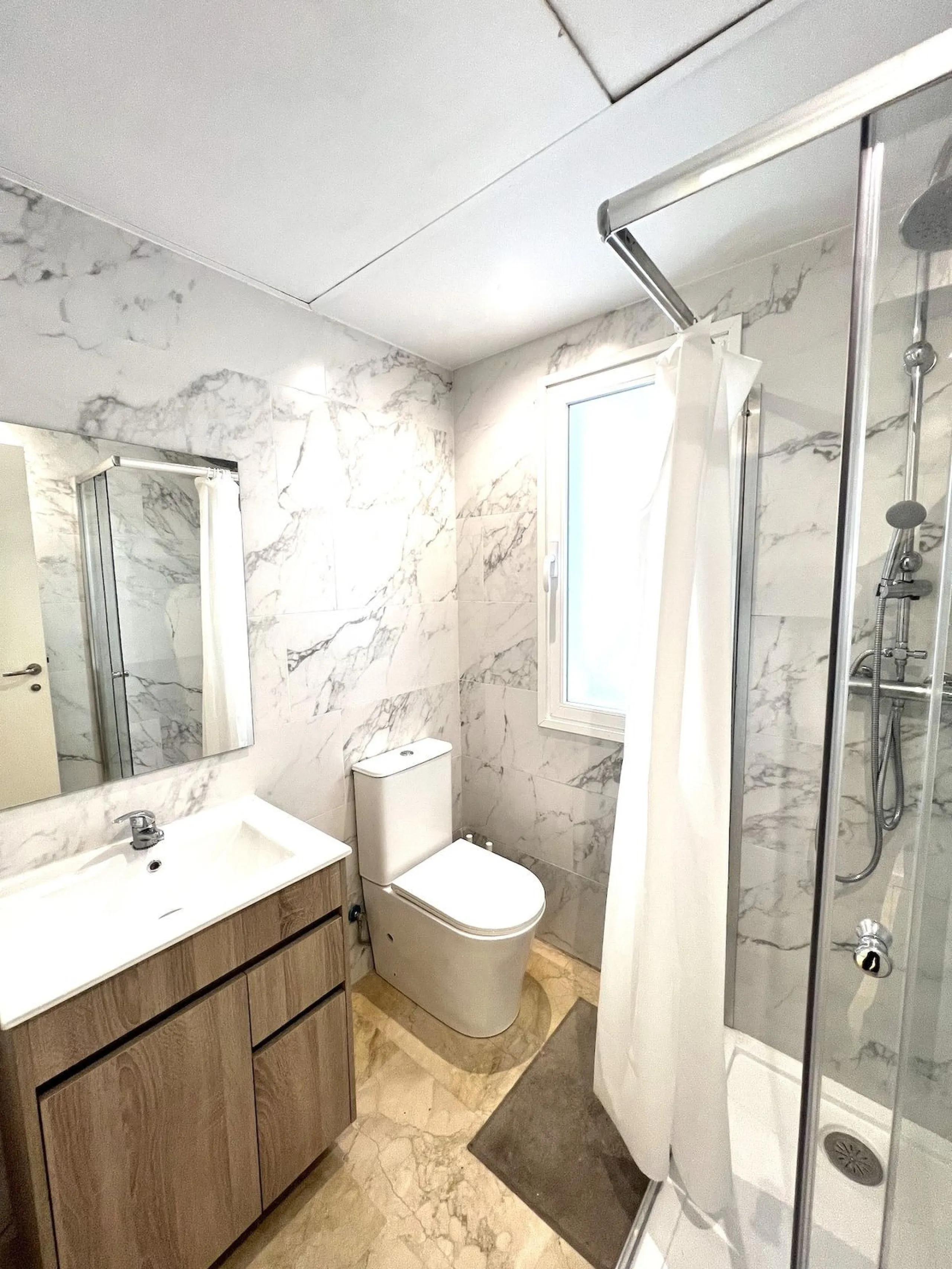 Renovated apartment converted two bedrooms on three bedroom,