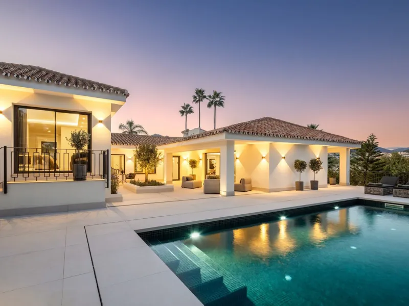 A beautiful and truly elegant, superbly designed villa in Marbella. Available now providing a key-ready home for those who wish to be close to all amenities.