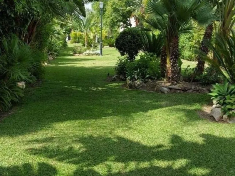 Fantastic townhouse for sale in Los Naranjos. It has 4 bedrooms, 2 bathrooms, guest toilette, spacious lounge and dining area with big porche, fully fitted kitchen, another porche at the entrance and 2 terraces. The complex has very nice pool and garden a