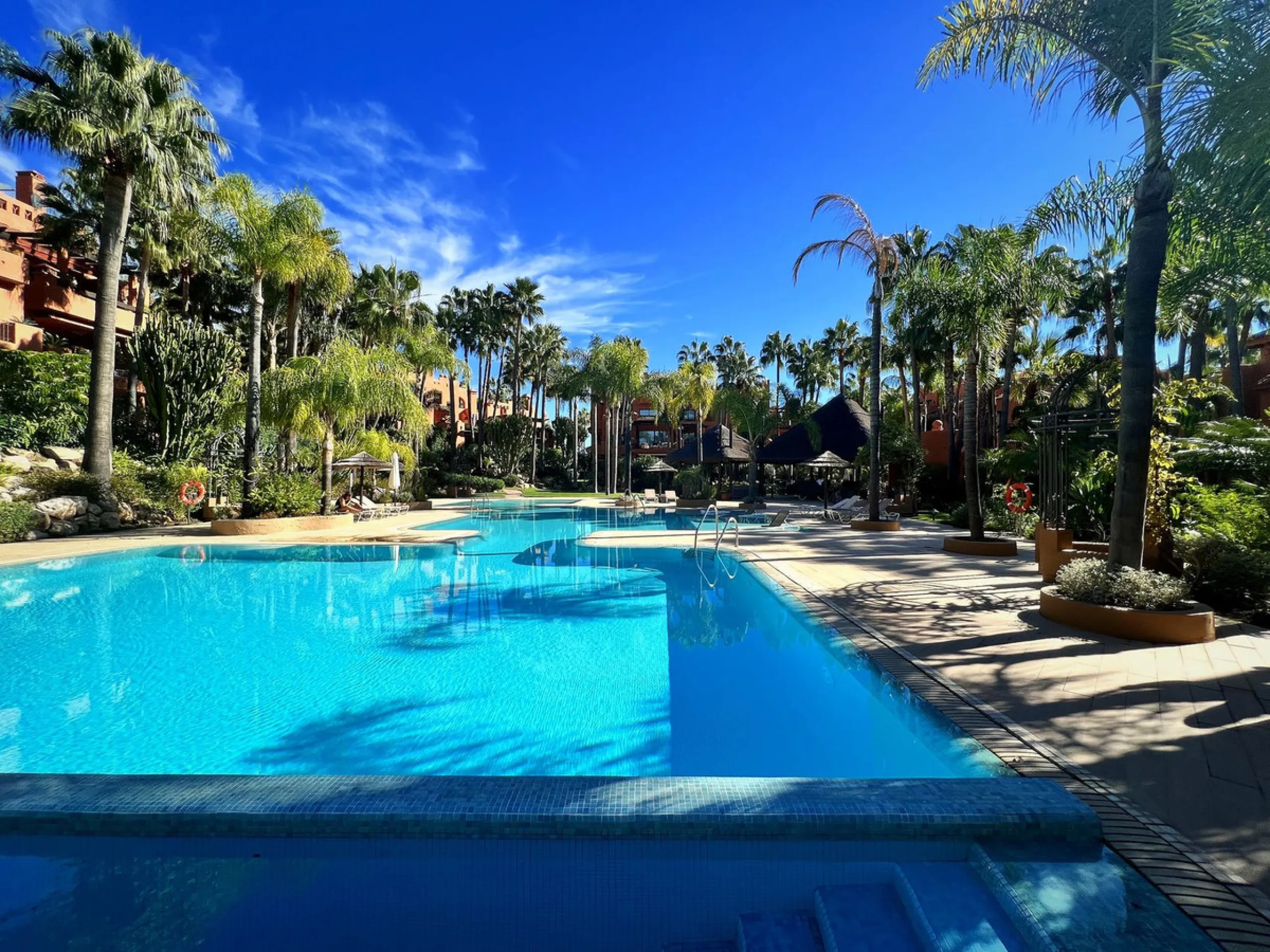 "A three bedroom duplex penthouse in La Alzambra Hill Club, a 24hr gated and secure development, set on lush tropical gardens with waterfalls, communal swimming pool and a gymnasium.