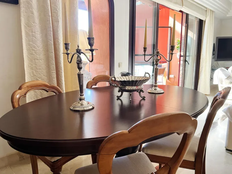 "A three bedroom duplex penthouse in La Alzambra Hill Club, a 24hr gated and secure development, set on lush tropical gardens with waterfalls, communal swimming pool and a gymnasium.