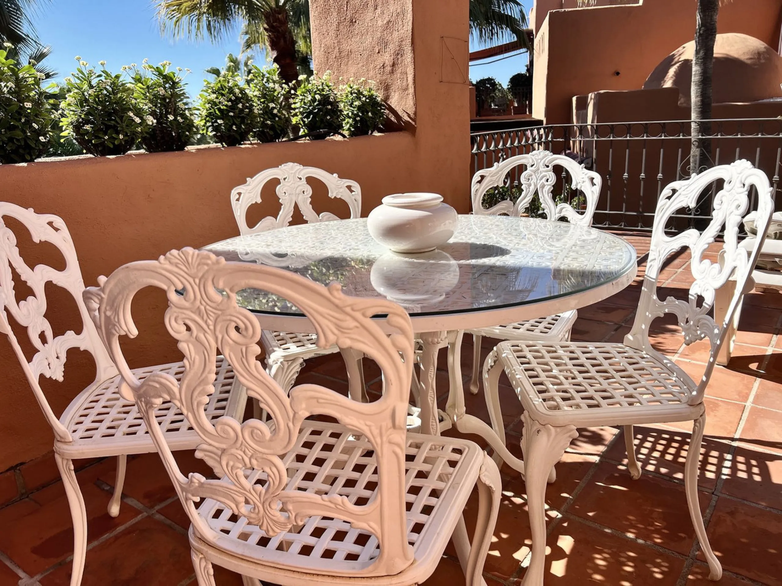 "A three bedroom duplex penthouse in La Alzambra Hill Club, a 24hr gated and secure development, set on lush tropical gardens with waterfalls, communal swimming pool and a gymnasium.