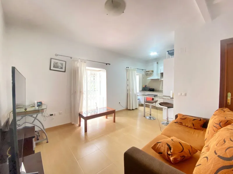 Spacious  town house with an interior patio and several rooms distributed between the two main floors.