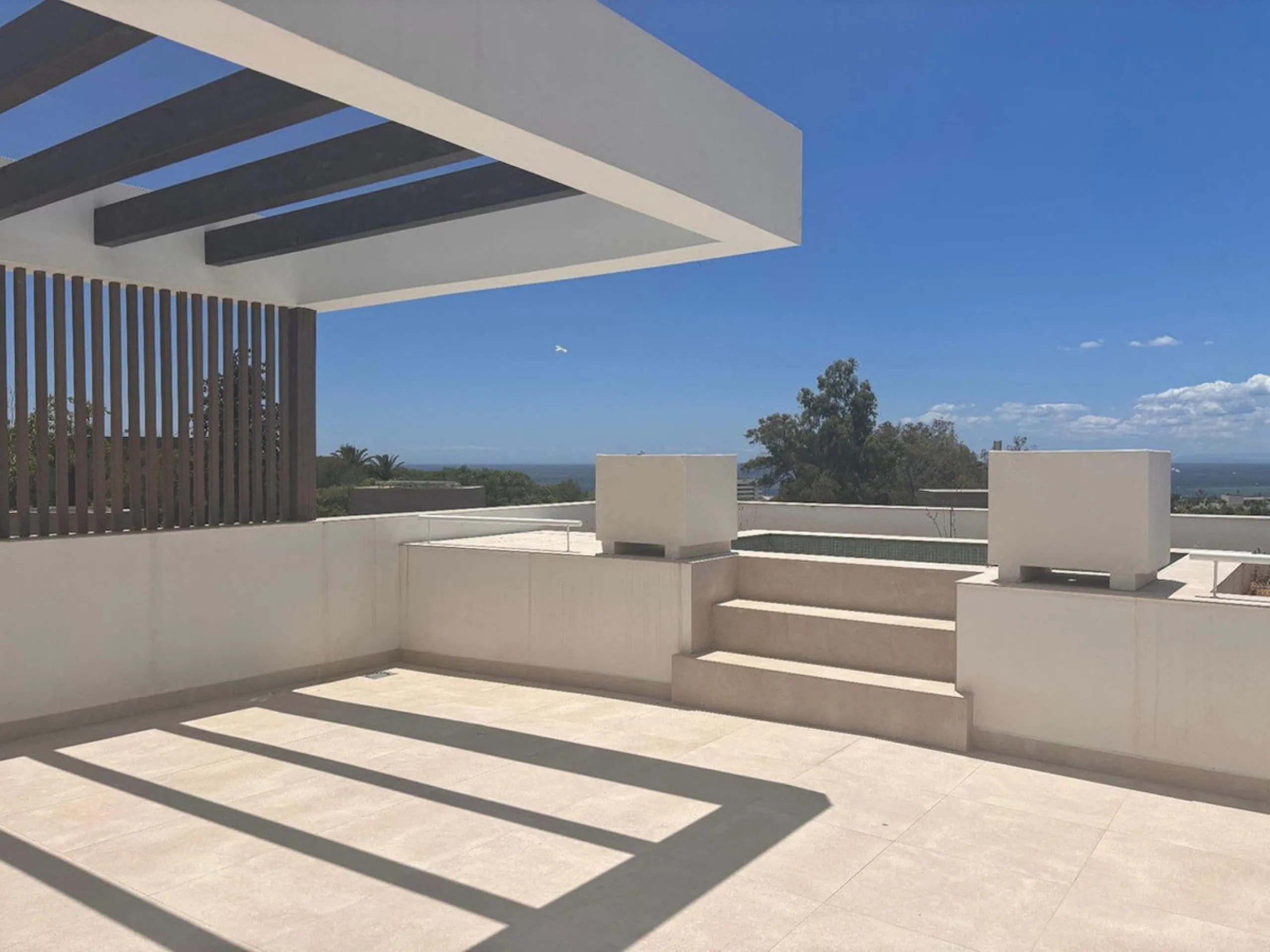 Modern luxury villa of exceptional qualities is located in a gated community, consisting of only 12 villas, with 24 hour security guards and concierge services situated in a green oasis on the edge of the famous Golden Mile and just a few metres from the 