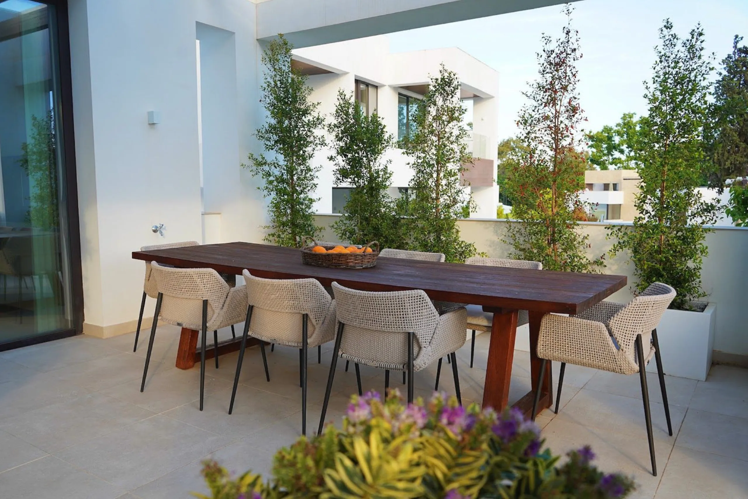 Modern luxury villa of exceptional qualities is located in a gated community, consisting of only 12 villas, with 24 hour security guards and concierge services situated in a green oasis on the edge of the famous Golden Mile and just a few metres from the 