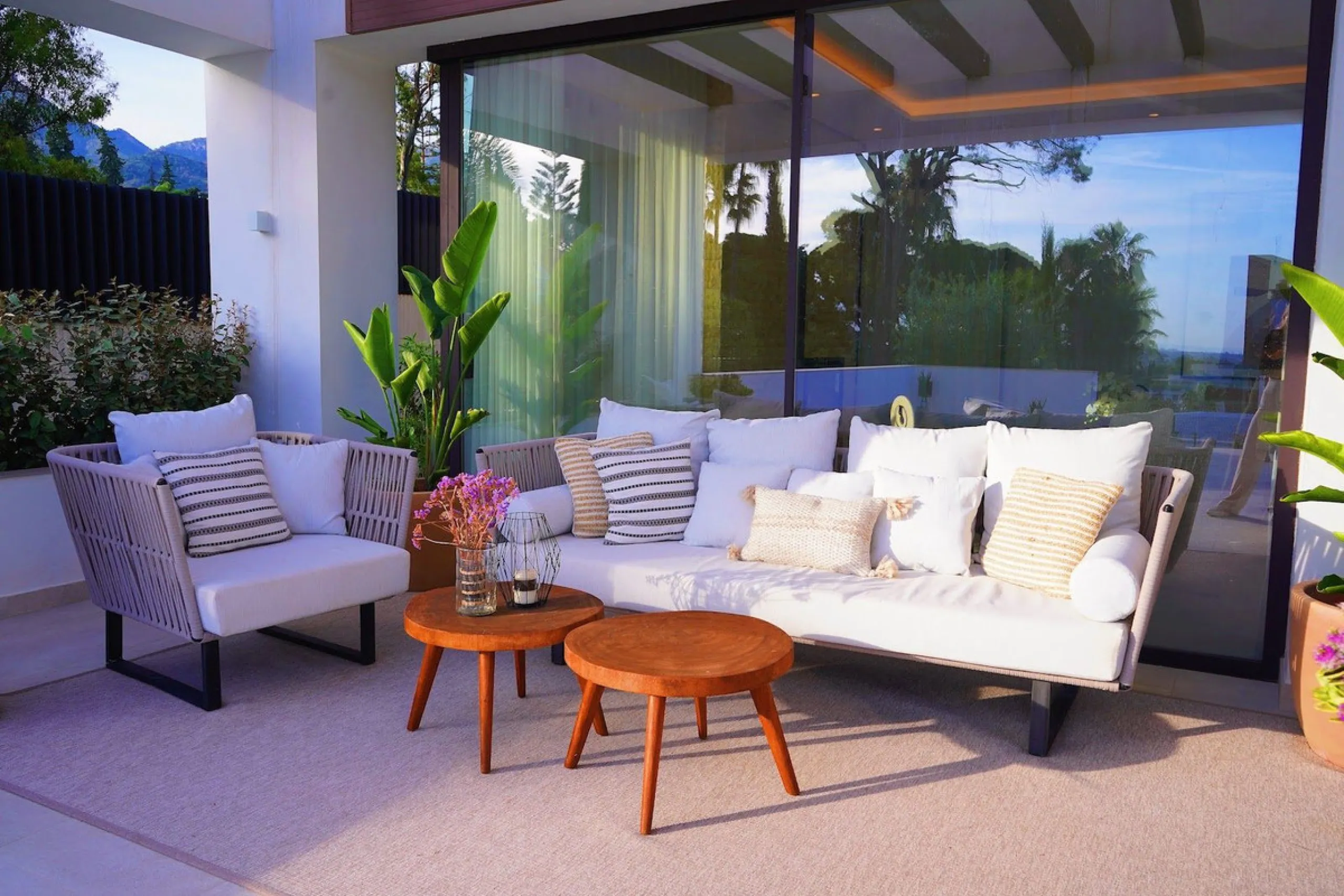 Modern luxury villa of exceptional qualities is located in a gated community, consisting of only 12 villas, with 24 hour security guards and concierge services situated in a green oasis on the edge of the famous Golden Mile and just a few metres from the 