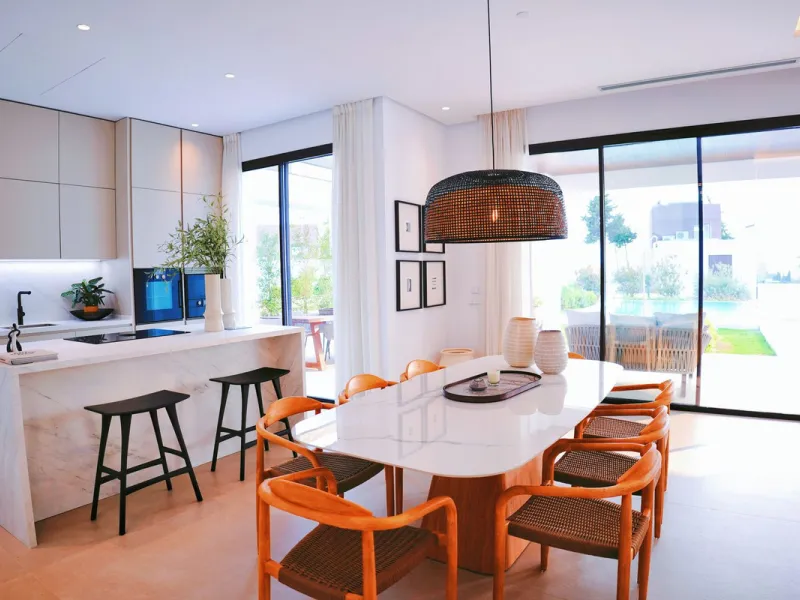 Modern luxury villa of exceptional qualities is located in a gated community, consisting of only 12 villas, with 24 hour security guards and concierge services situated in a green oasis on the edge of the famous Golden Mile and just a few metres from the 