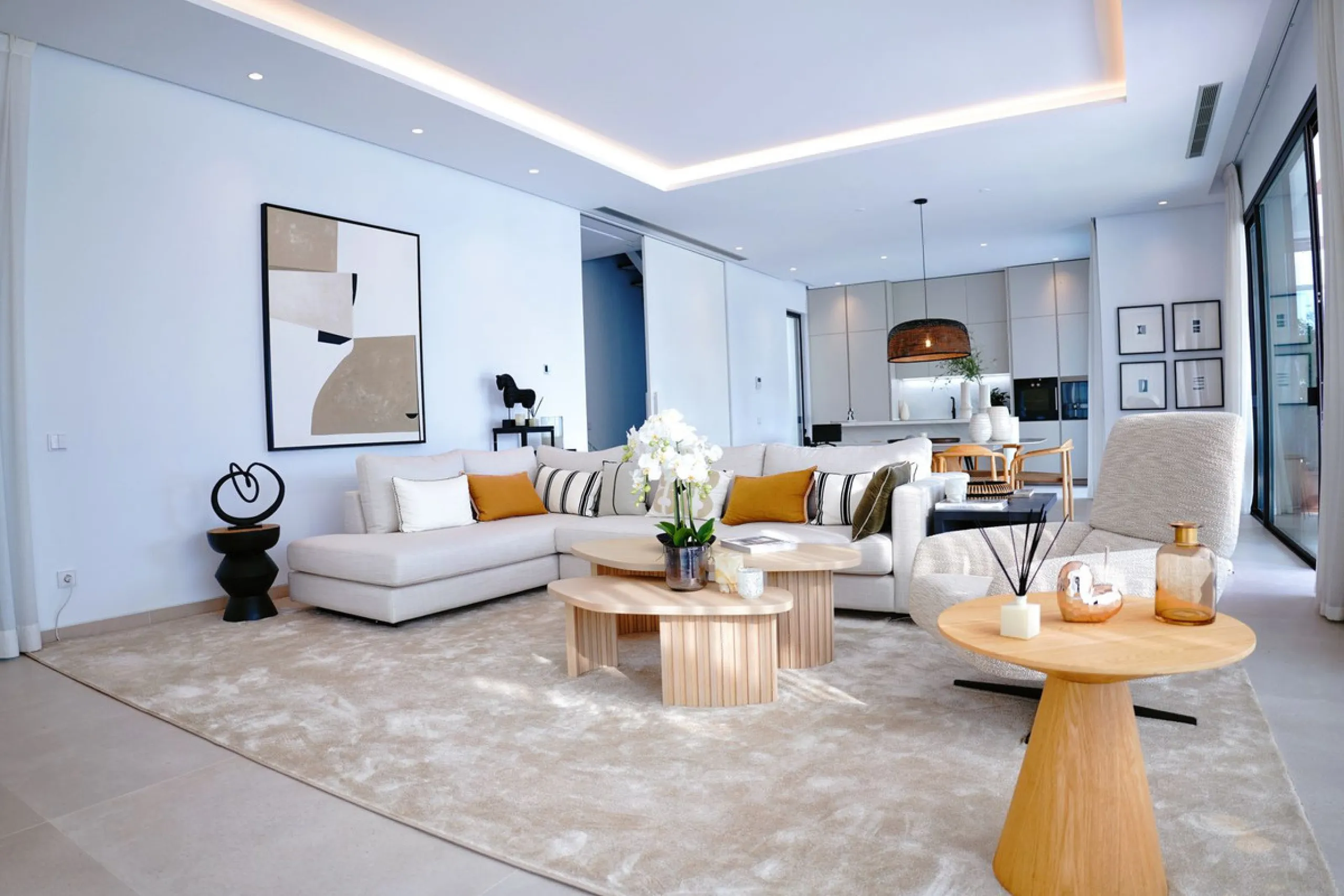 Modern luxury villa of exceptional qualities is located in a gated community, consisting of only 12 villas, with 24 hour security guards and concierge services situated in a green oasis on the edge of the famous Golden Mile and just a few metres from the 