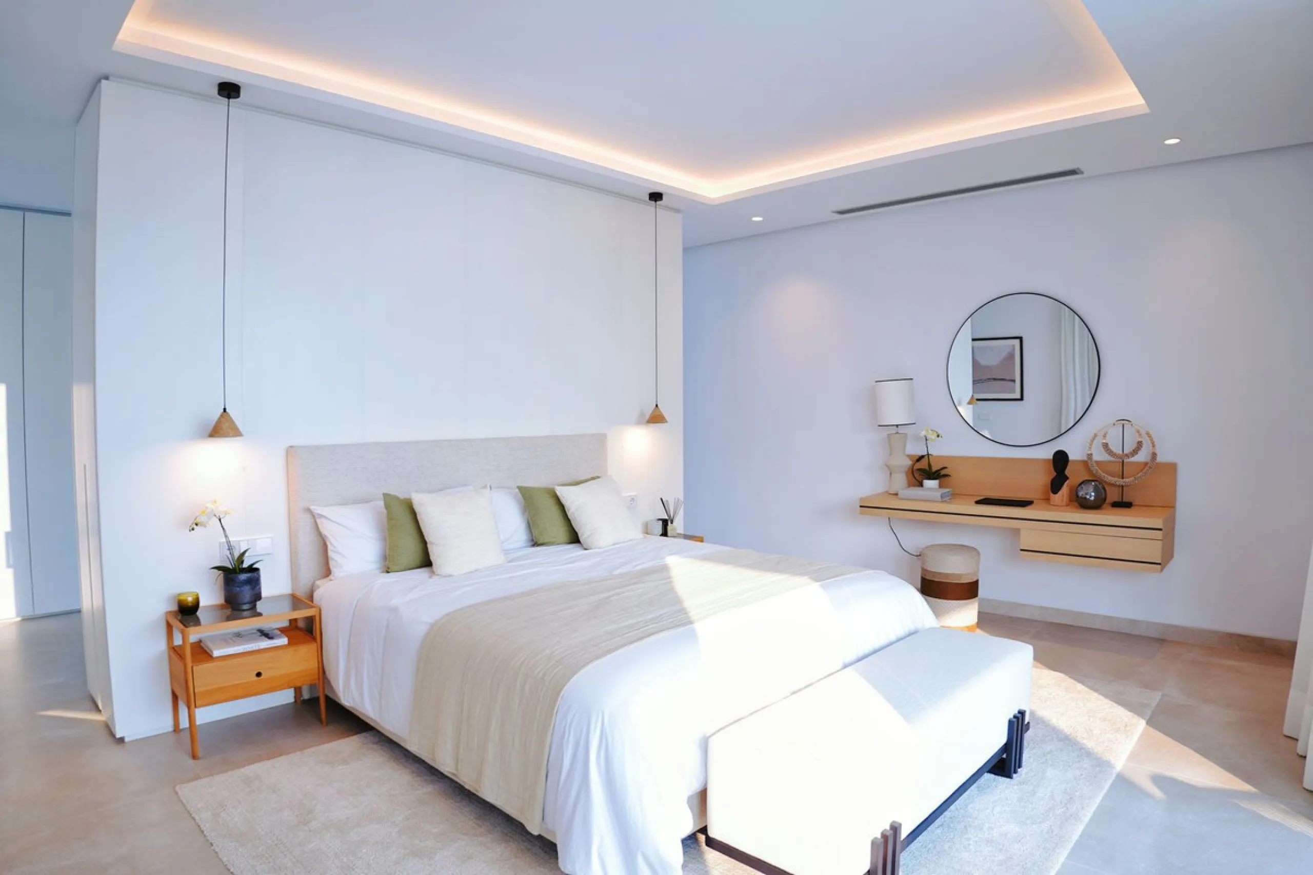 Modern luxury villa of exceptional qualities is located in a gated community, consisting of only 12 villas, with 24 hour security guards and concierge services situated in a green oasis on the edge of the famous Golden Mile and just a few metres from the 