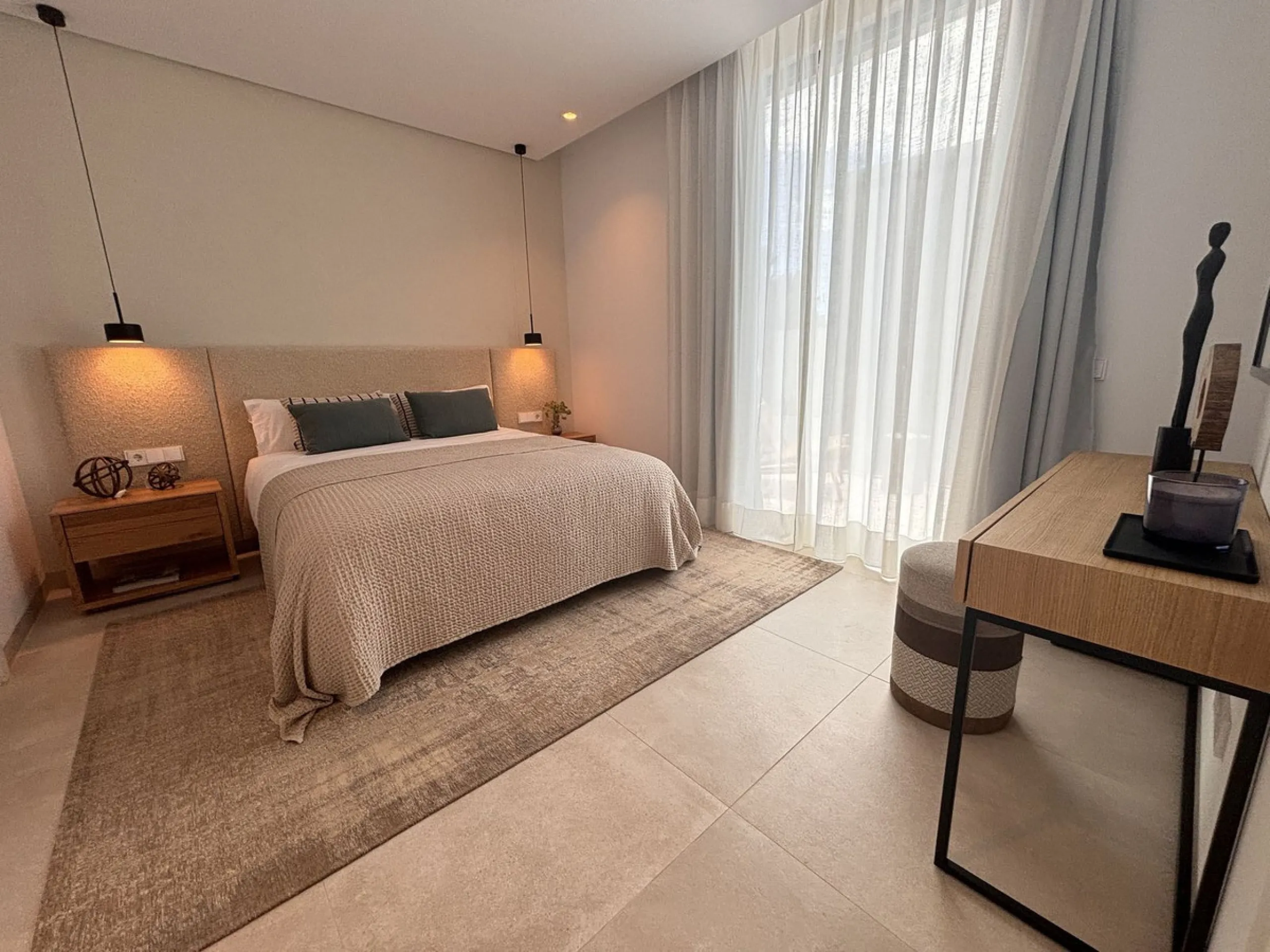 Modern luxury villa of exceptional qualities is located in a gated community, consisting of only 12 villas, with 24 hour security guards and concierge services situated in a green oasis on the edge of the famous Golden Mile and just a few metres from the 