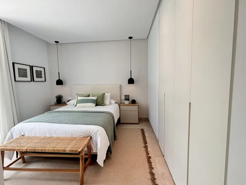 Modern luxury villa of exceptional qualities is located in a gated community, consisting of only 12 villas, with 24 hour security guards and concierge services situated in a green oasis on the edge of the famous Golden Mile and just a few metres from the 