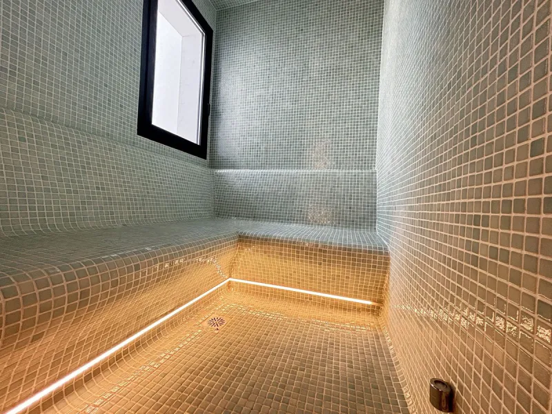 Modern luxury villa of exceptional qualities is located in a gated community, consisting of only 12 villas, with 24 hour security guards and concierge services situated in a green oasis on the edge of the famous Golden Mile and just a few metres from the 