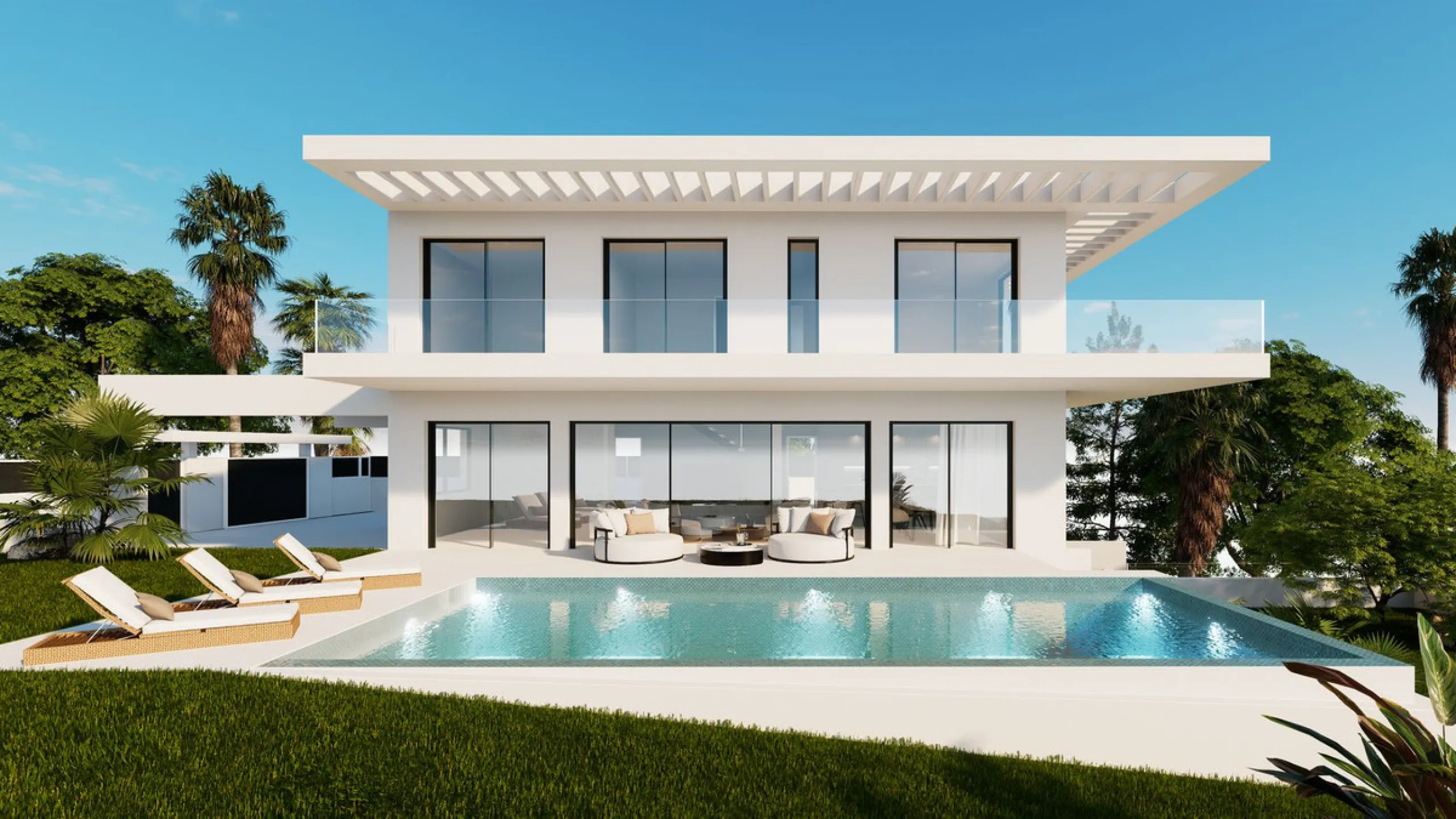 LUXURY CONTEMPORARY TAILOR-MADE VILLA IN MARBELLA WITH BUILDING LICENSE.