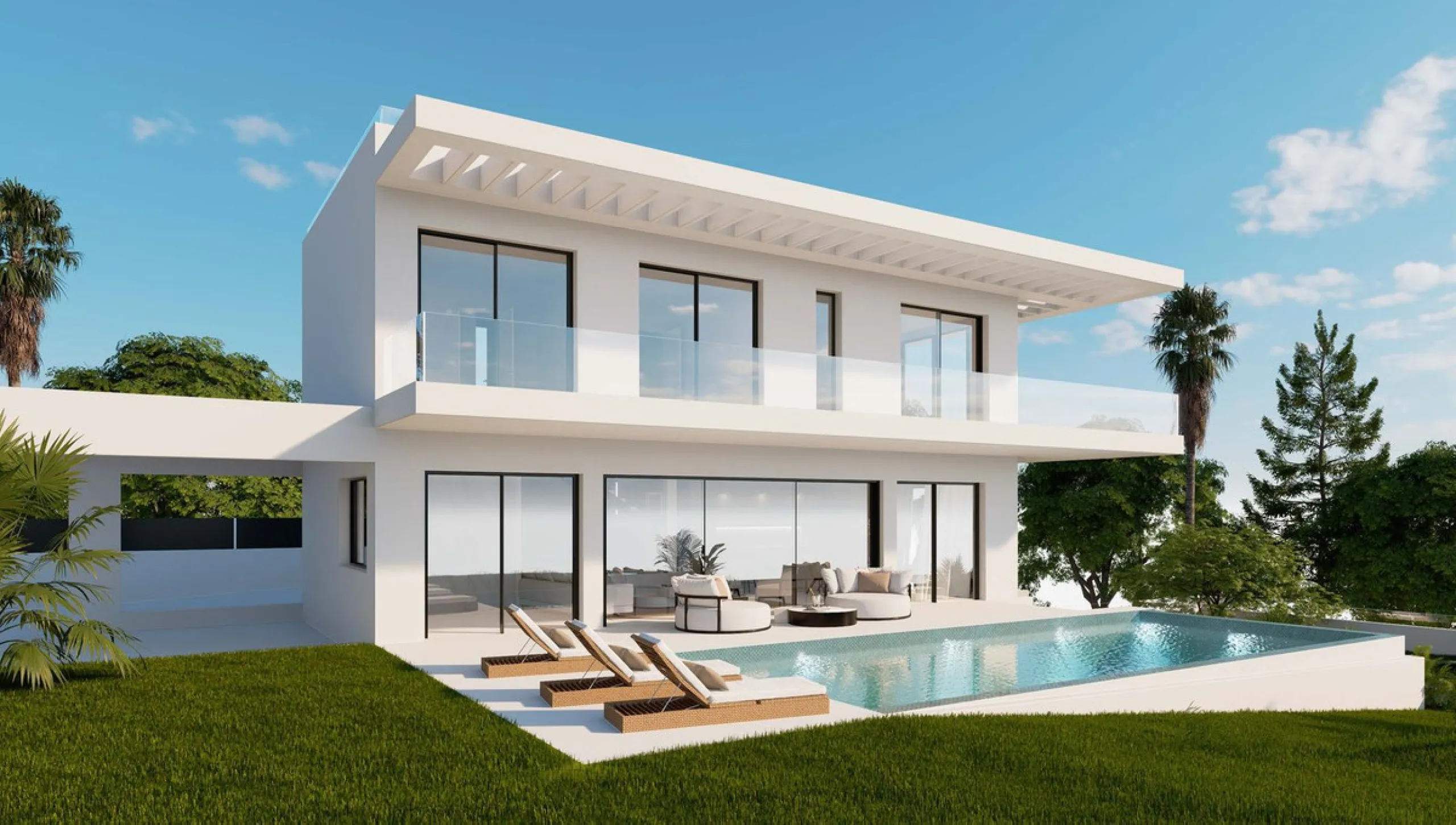 LUXURY CONTEMPORARY TAILOR-MADE VILLA IN MARBELLA WITH BUILDING LICENSE.