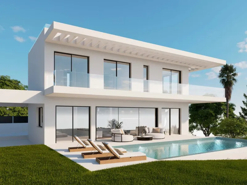 LUXURY CONTEMPORARY TAILOR-MADE VILLA IN MARBELLA WITH BUILDING LICENSE.